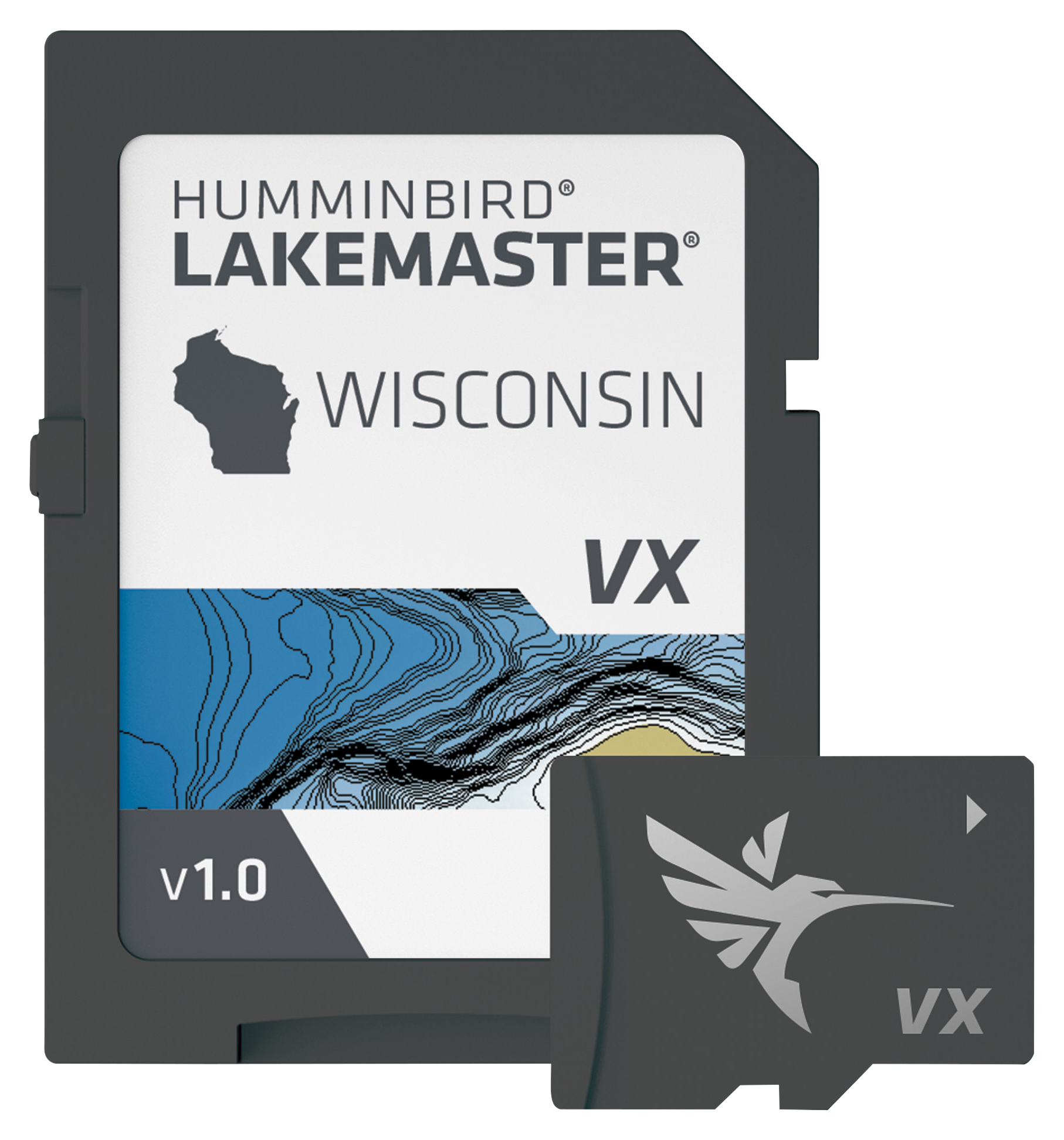 Image of Humminbird LakeMaster VX Digital Map Chart Card - Wisconsin