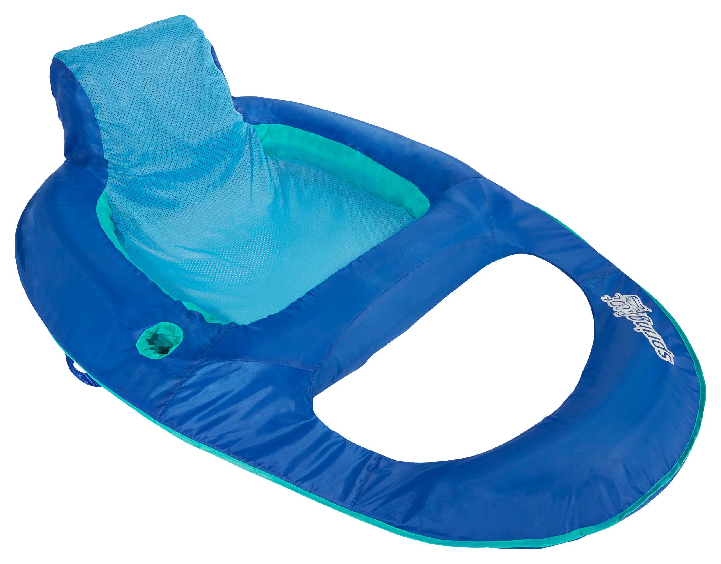 SWIMWAYS Spring Float Recliner Inflatable Pool Lounger with Hyper-Flate Valve