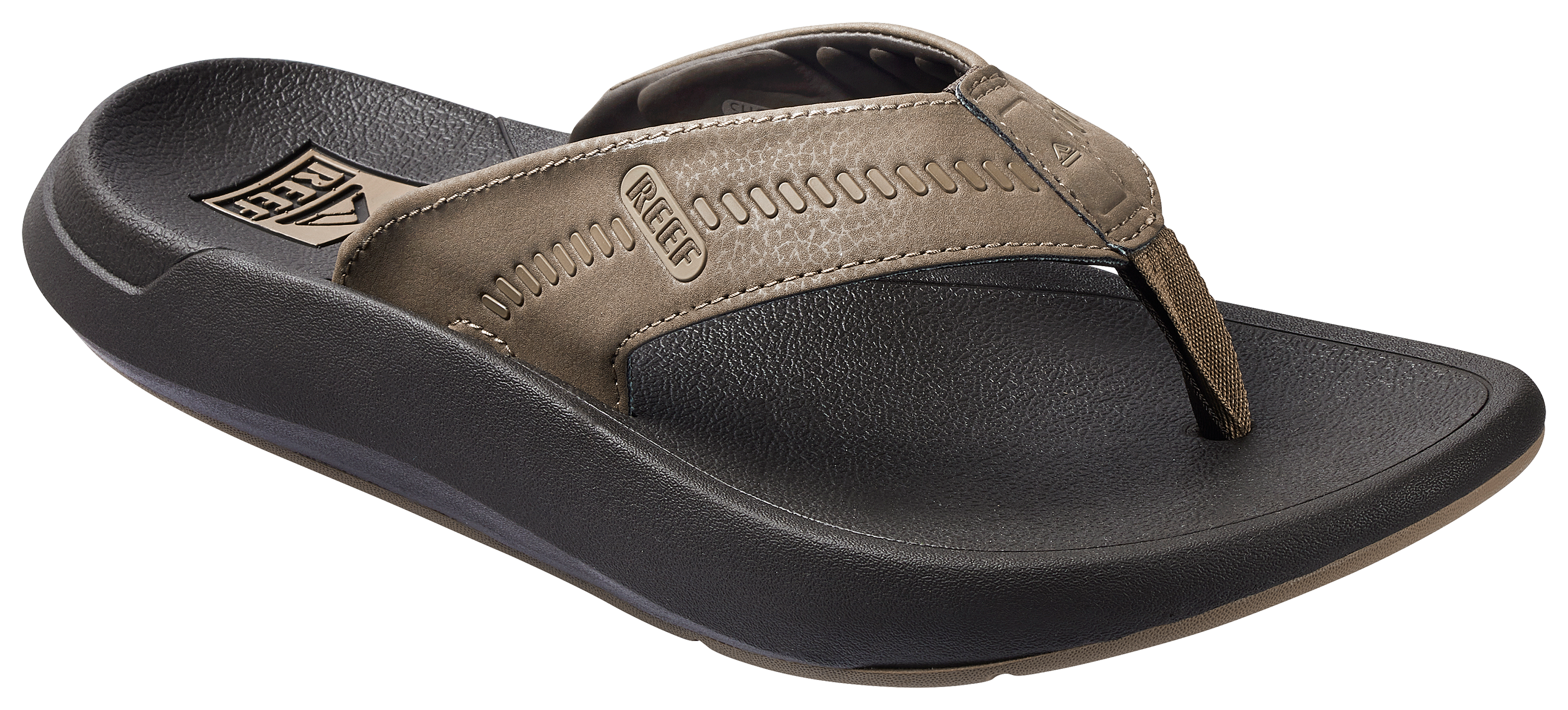 Image of Reef Swellsole Cruiser Sandals for Men - Brown/Tan - 8M