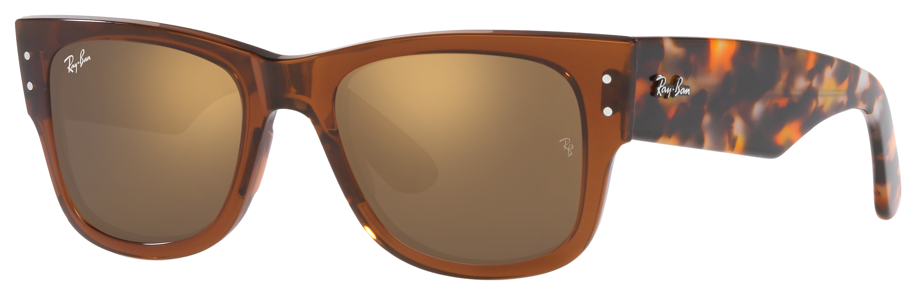 RAY-BAN Mega Wayfarer RB0840S Glass Mirror Sunglasses