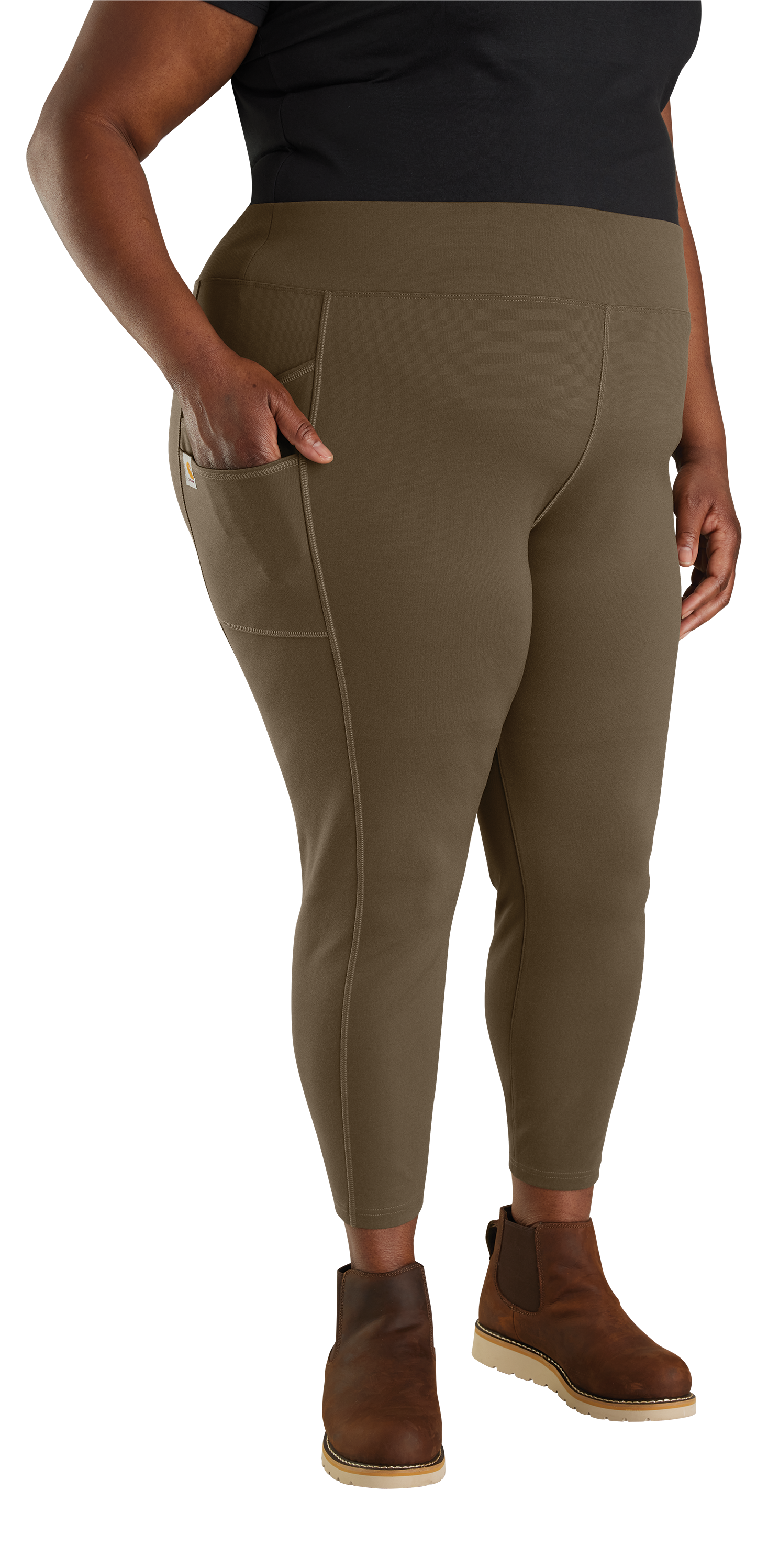 Carhartt Force Fitted Lightweight Ankle-Length Leggings for Ladies - Tarmac