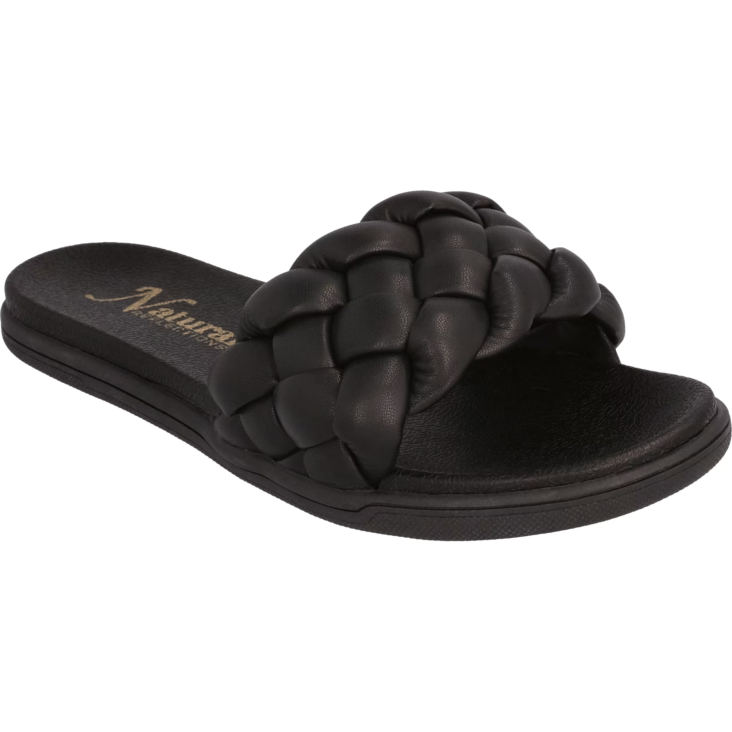 Image of Natural Reflections Addy Braided Sandals - Black - 10M