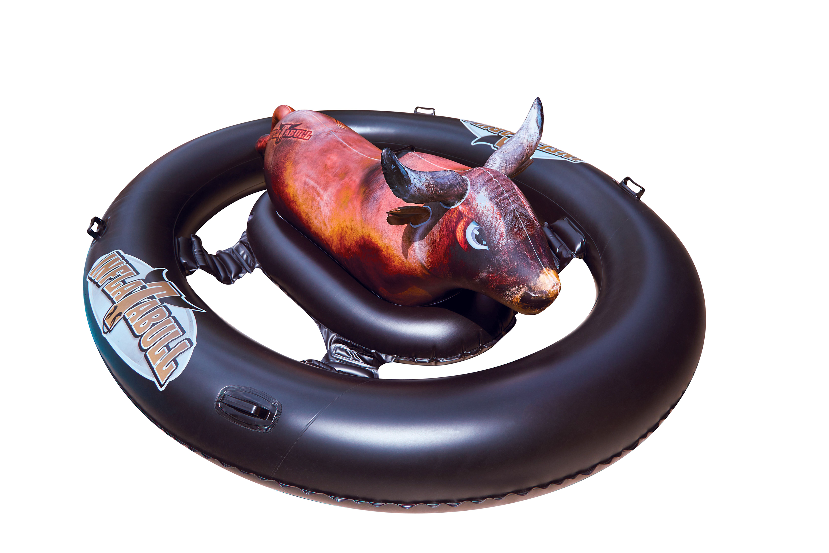 INFLATABULL Inflatable Bull Ride-On Pool Toy