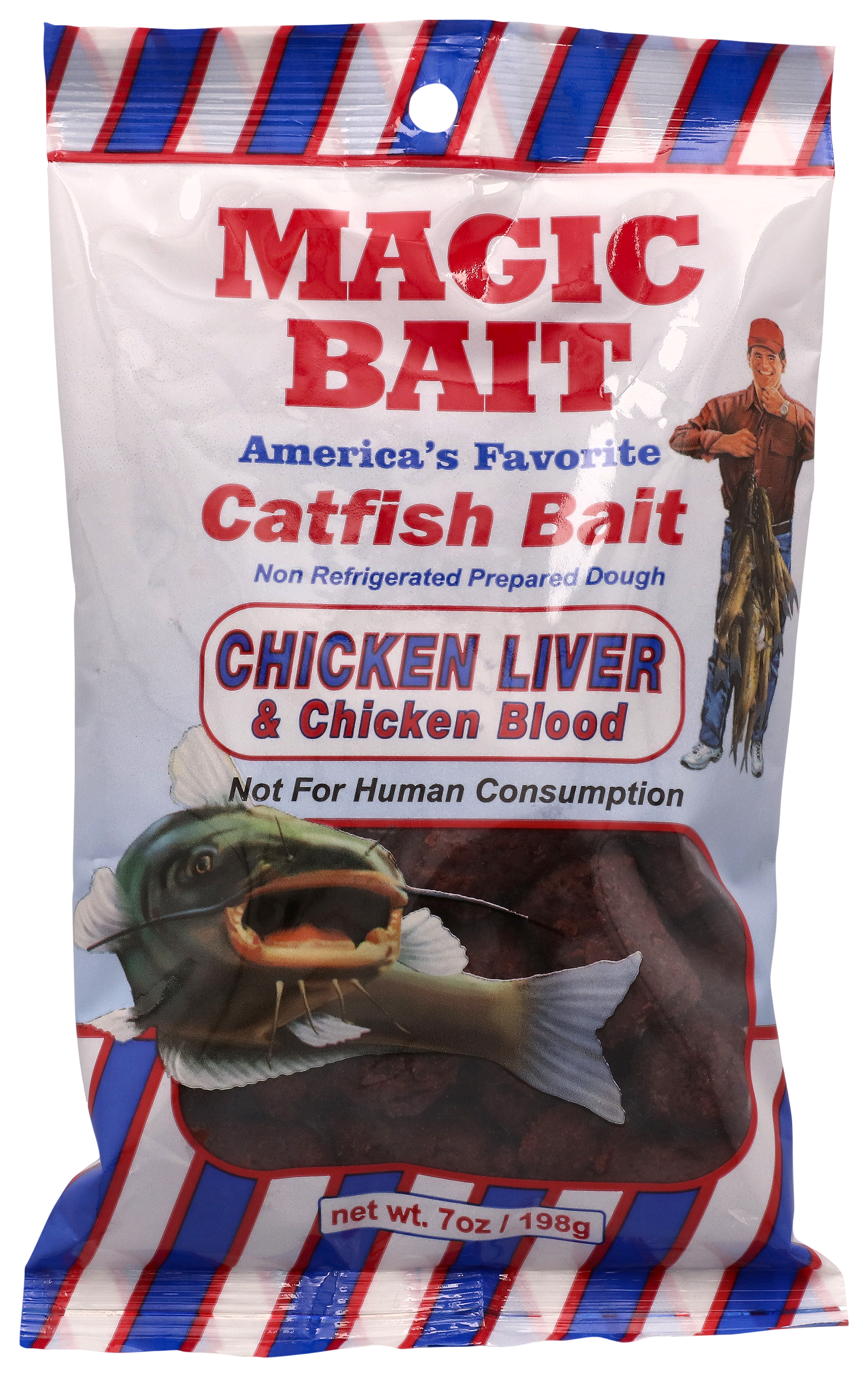 Magic Bait King Kat Chicken Blood Catfish Dough Bait - 7 oz