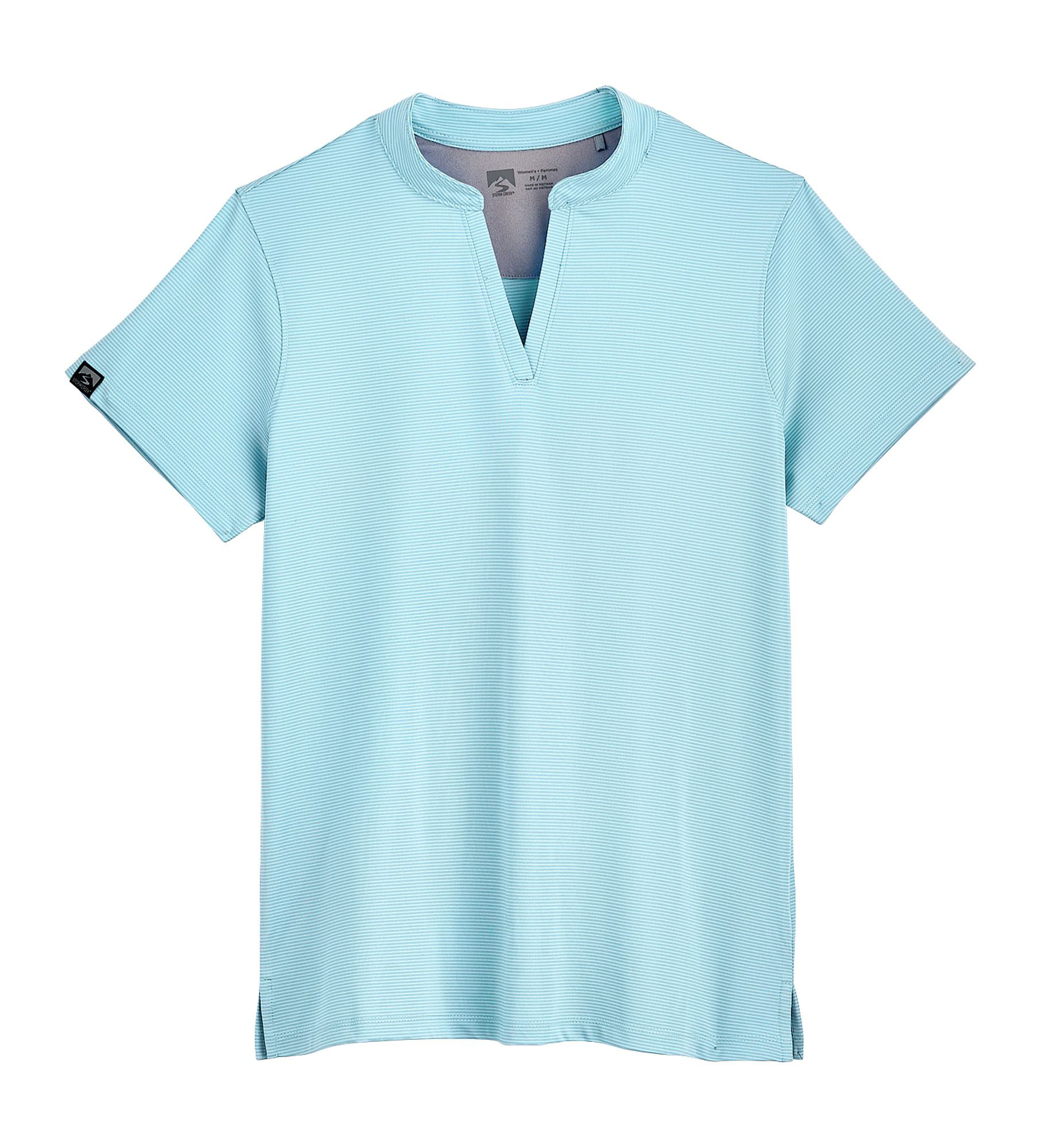 Storm Creek Optimist Short-Sleeve Polo Shirt for Ladies - Glacier Blue - 2XL