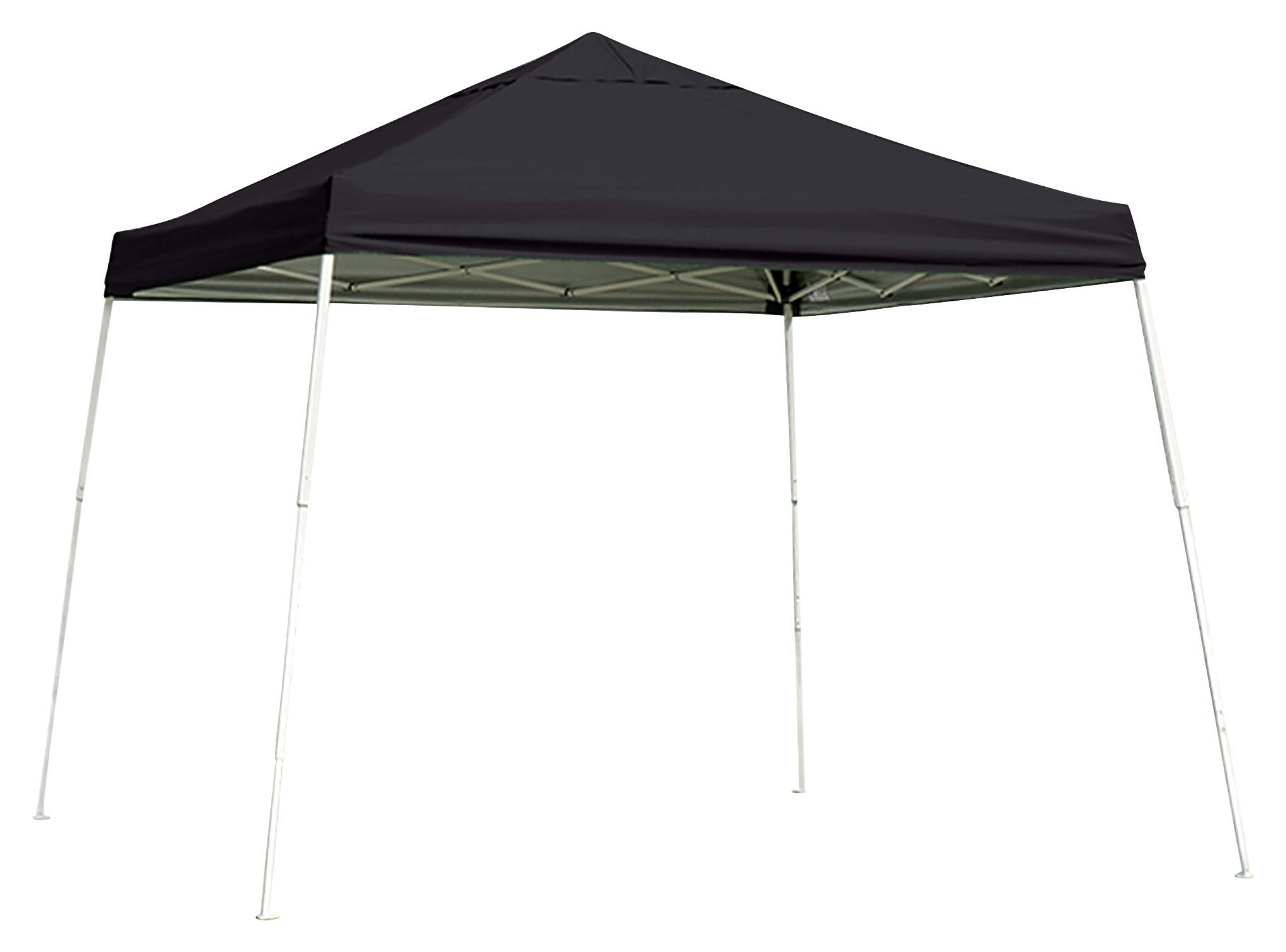ShelterLogic Slant-Leg Pop-Up Canopy - Black - 8 x 8