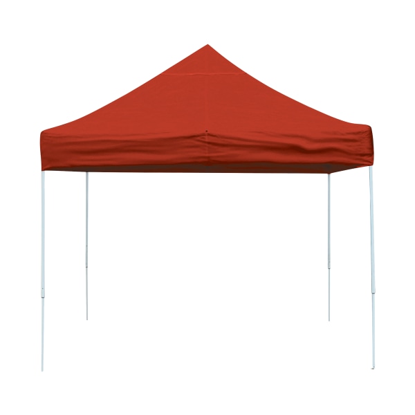 ShelterLogic HD Series Straight-Leg Pop-Up Canopy - Red - 10  x 10 