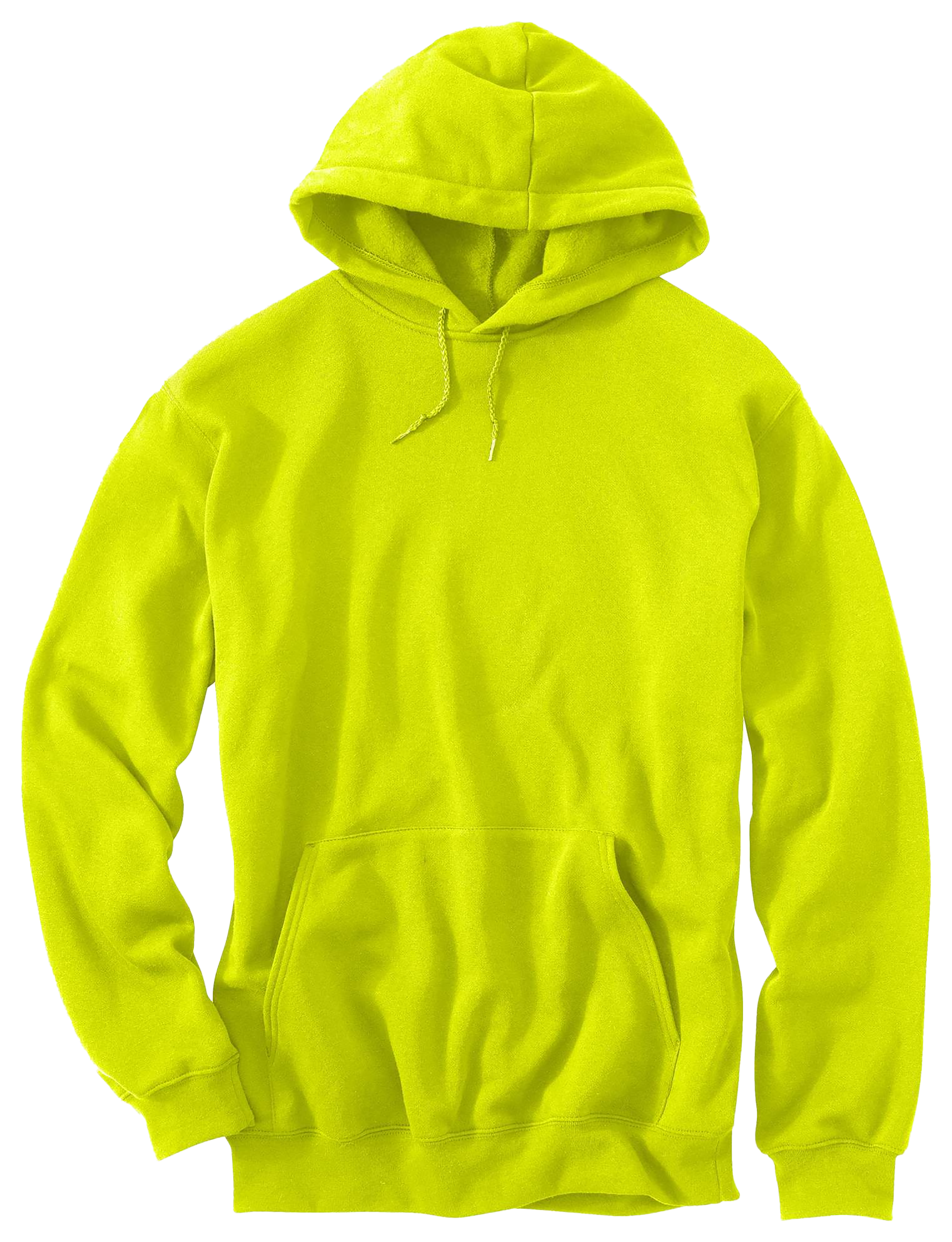 Image of Carhartt Loose-Fit Midweight Hooded Pullover Sweatshirt for Men - Brite Lime - M