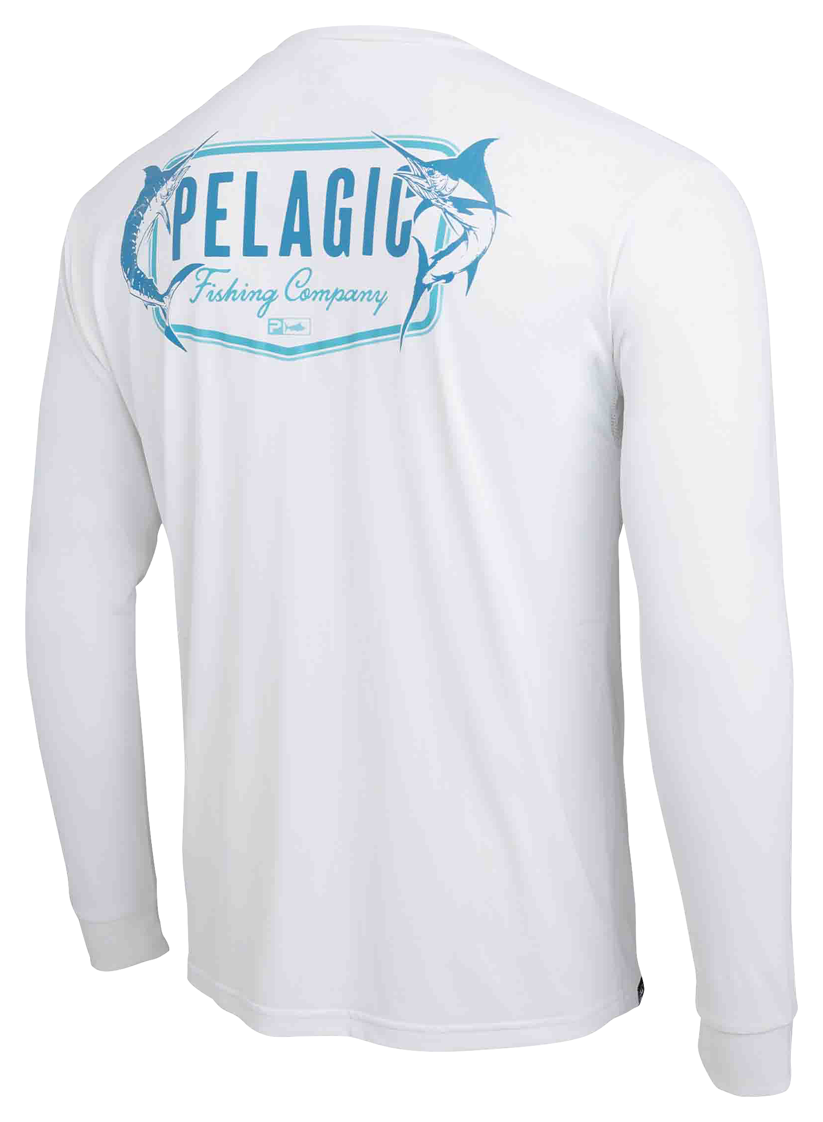 Image of Pelagic Aquatek Twin Beeks Long-Sleeve Shirt for Men - White