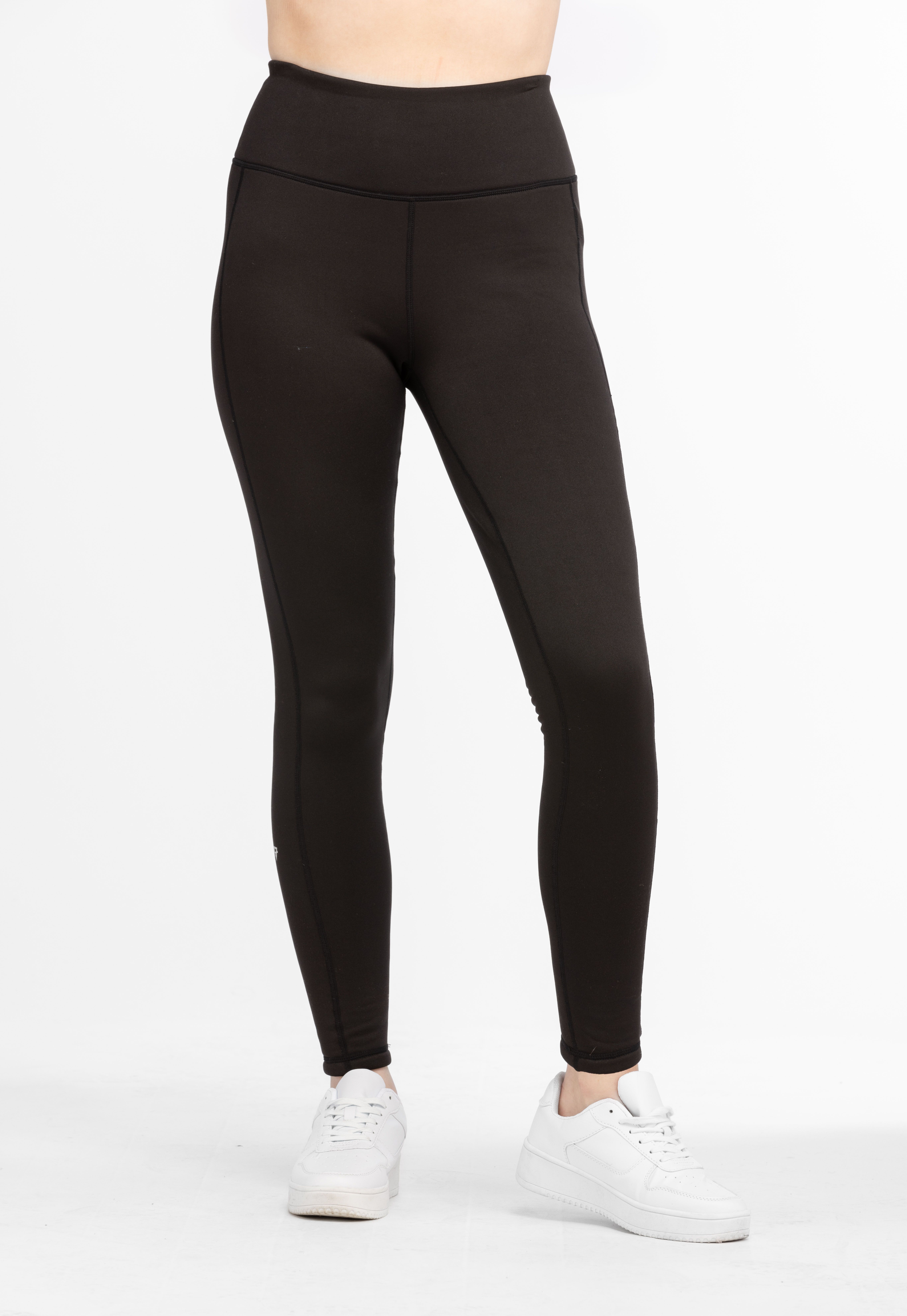 LIV Outdoor Freerider Fleeced-Lined Leggings for Ladies - Meteorite Black -