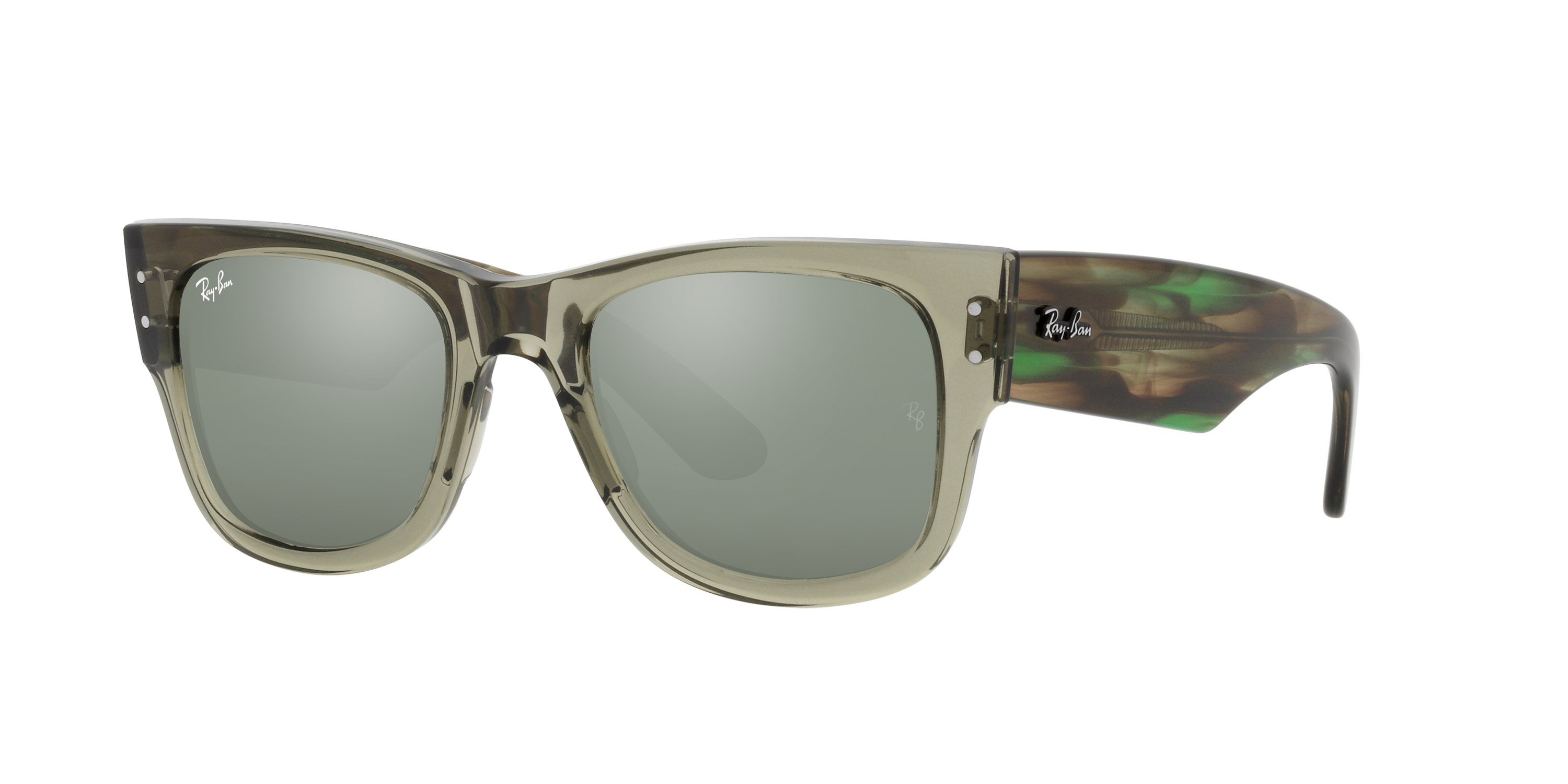 RAY-BAN Mega Wayfarer RB0840S Glass Mirror Sunglasses
