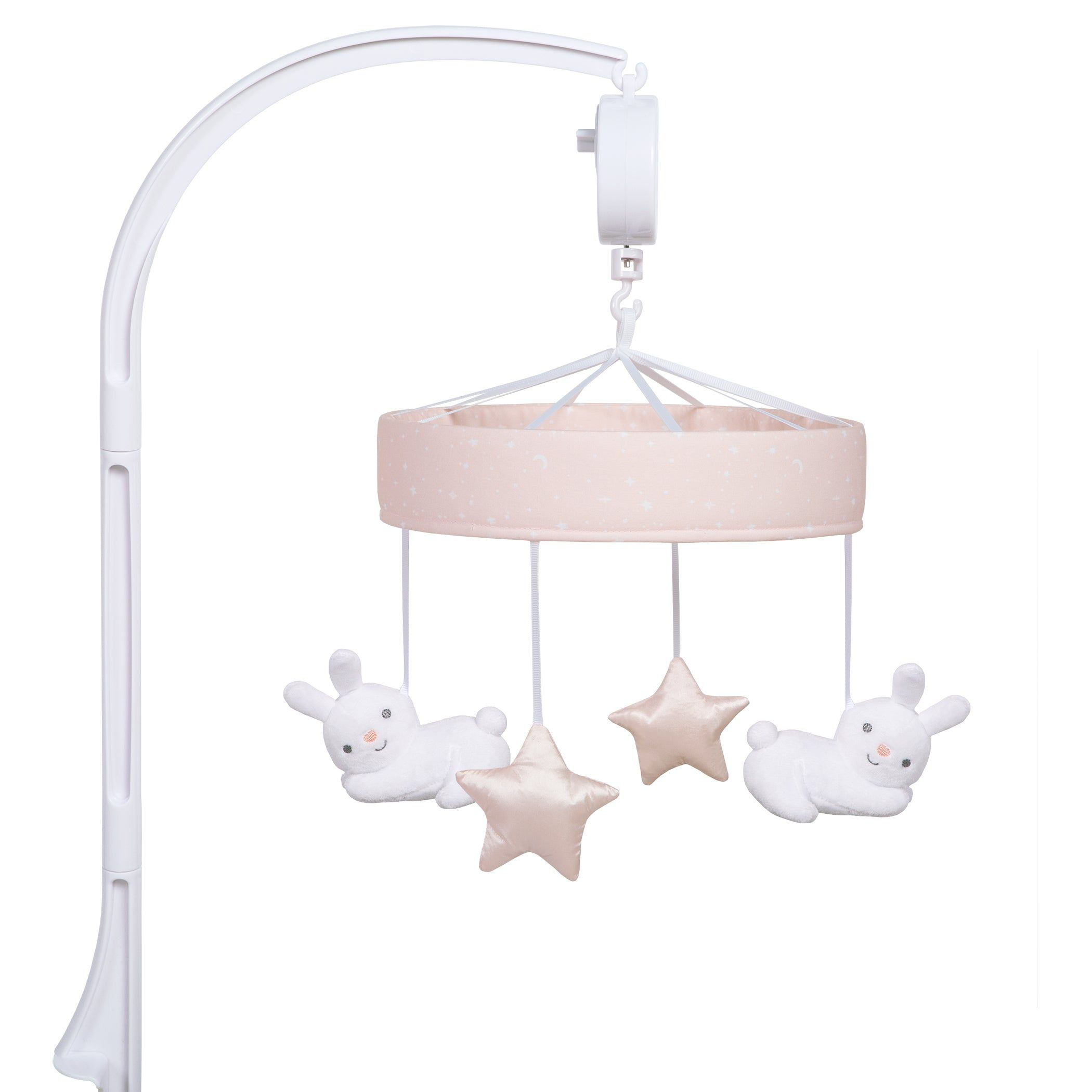 Image of Trend Lab Sammy & Lou Cottontail Cloud Musical Crib Mobile for Babies