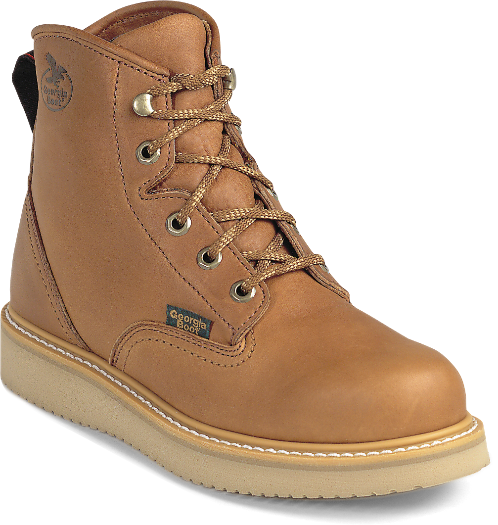 Image of Georgia Boot Wedge Steel Toe Work Boots for Men