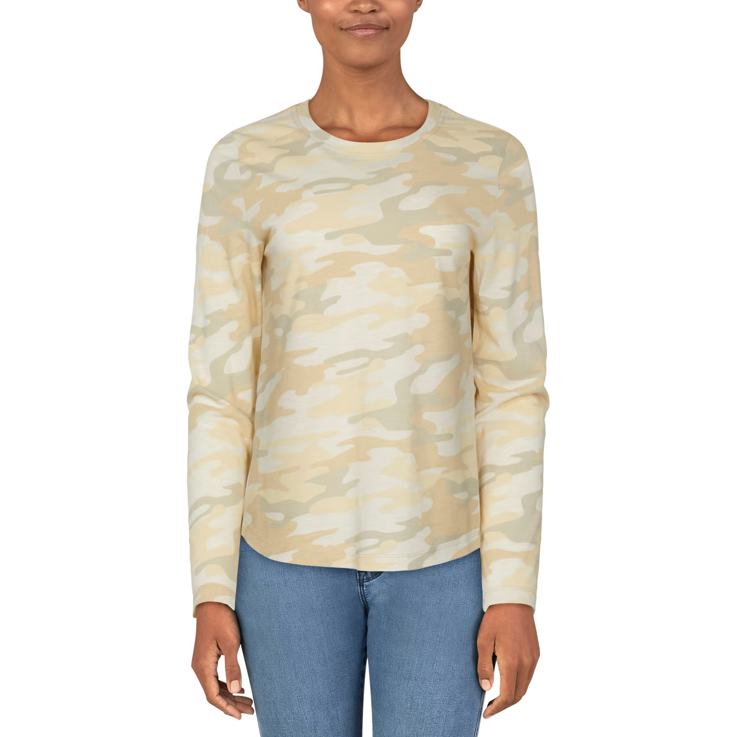 Natural Reflections Everyday Crew-Neck Long-Sleeve Shirt