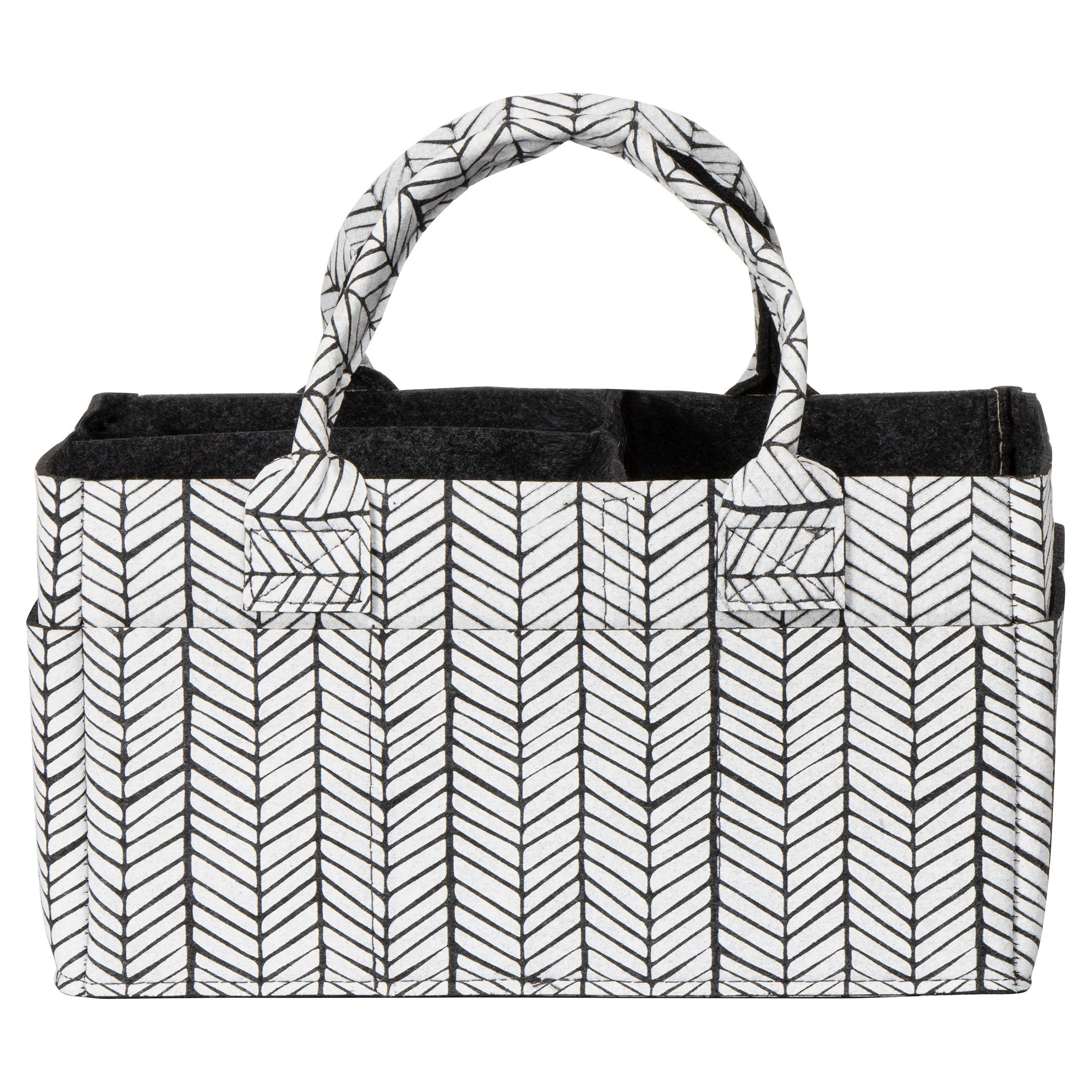 Image of Trend Lab Sammy & Lou Felt Storage Caddy - Gray Herringbone