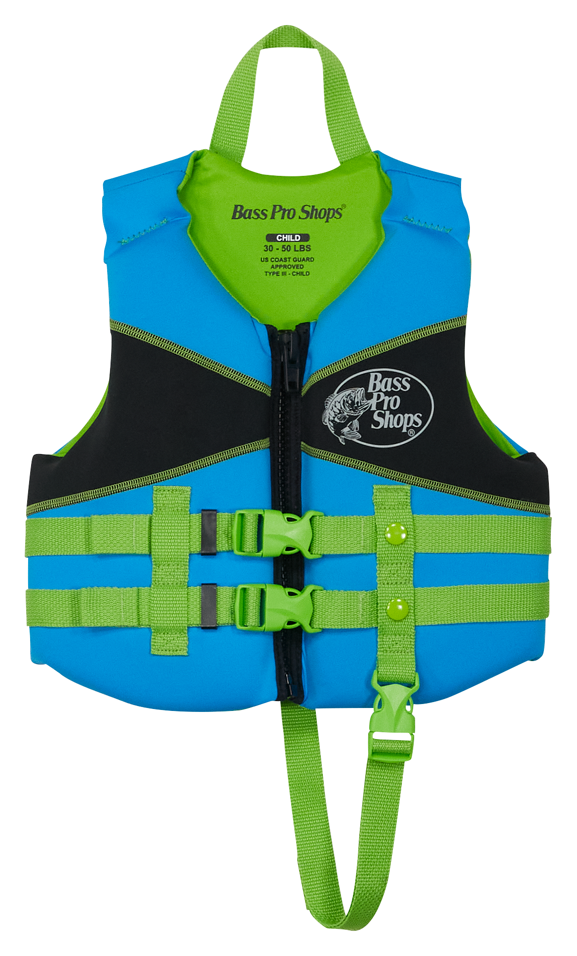 Image of Bass Pro Shops NuPrene Life Jacket for Kids - 30-50 lbs.