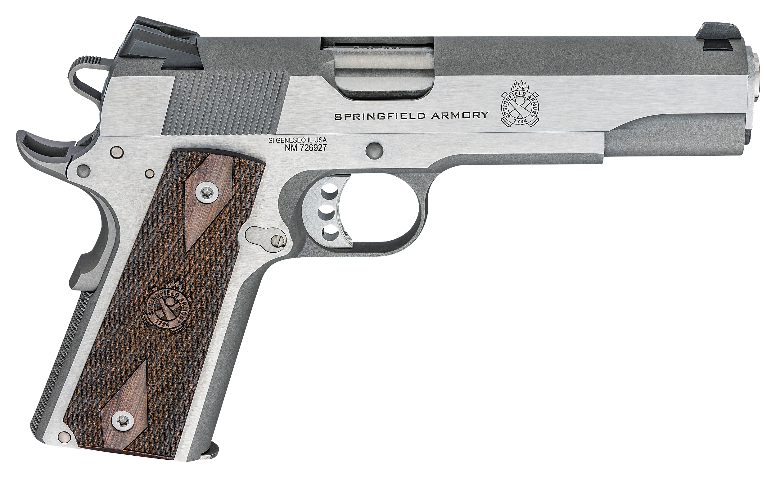 Image of Springfield Armory 1911 Garrison Semi-Auto Pistol - 9mm - Stainless Steel - 9 + 1