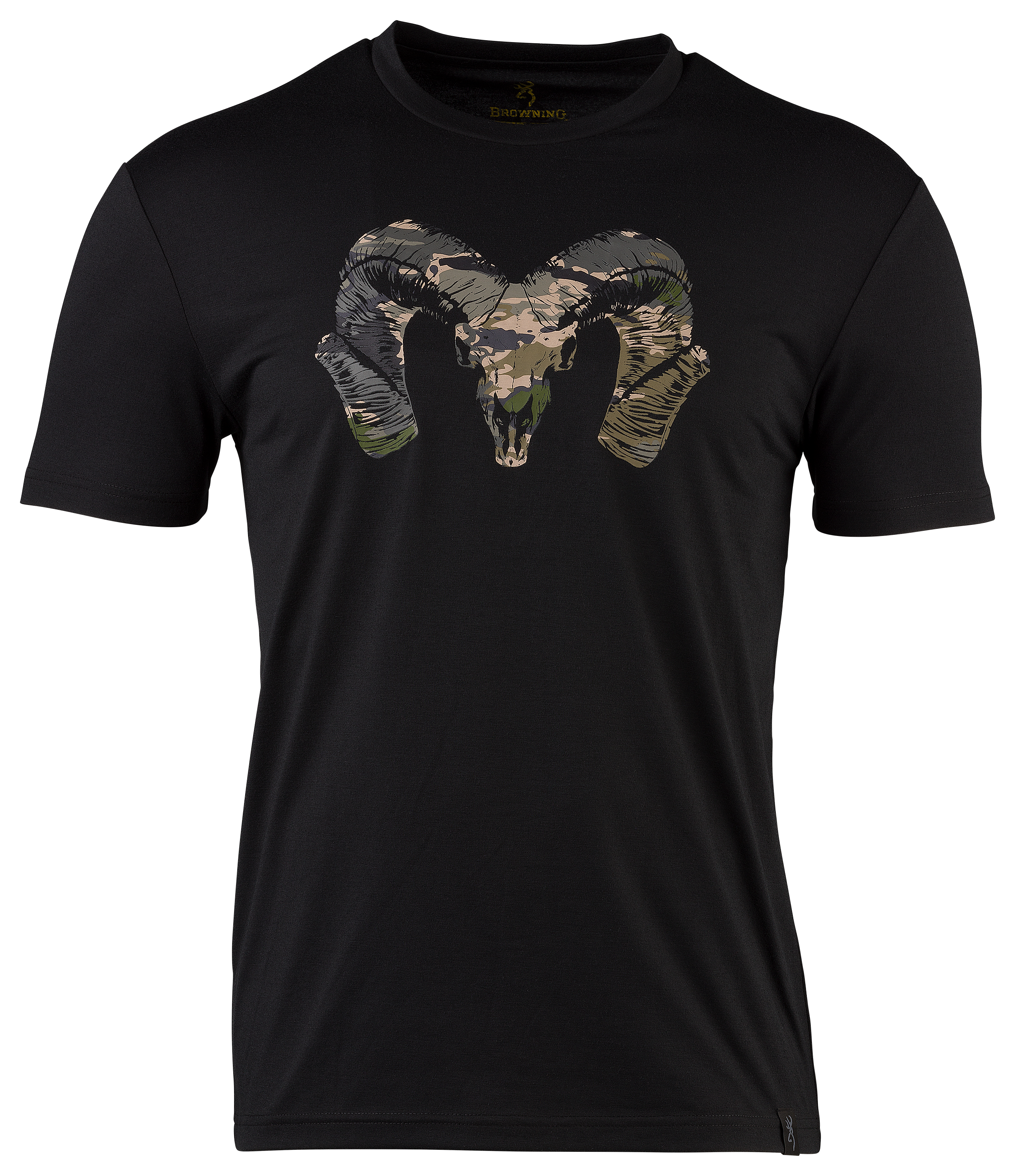 Image of Browning Ram Graphic Performance Camp T-Shirt for Men - Black - M