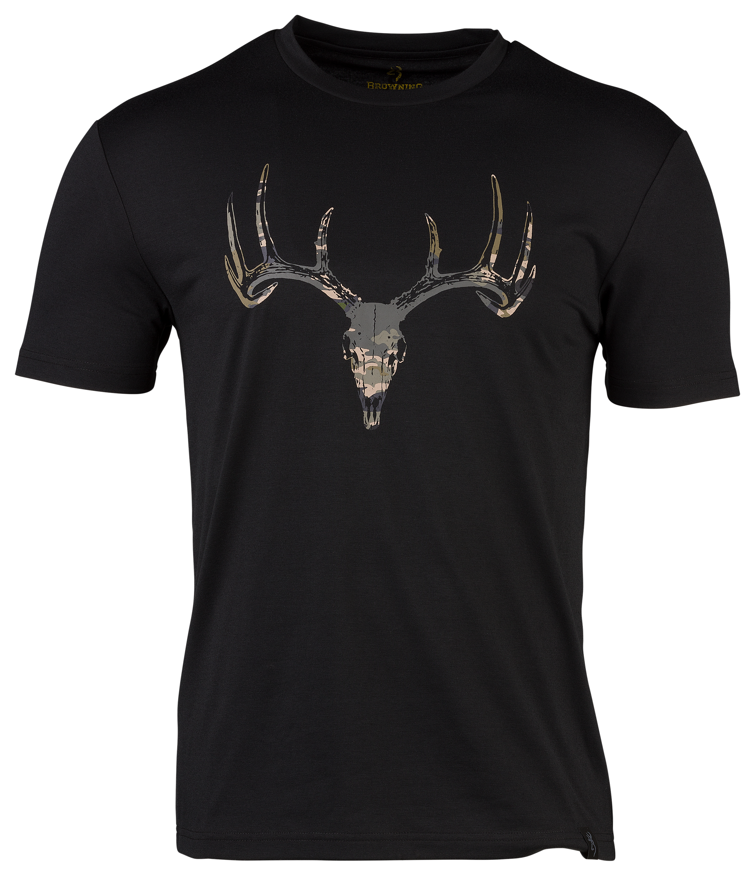 Image of Browning Whitetail Graphic Camp T-Shirt for Men - Black - M