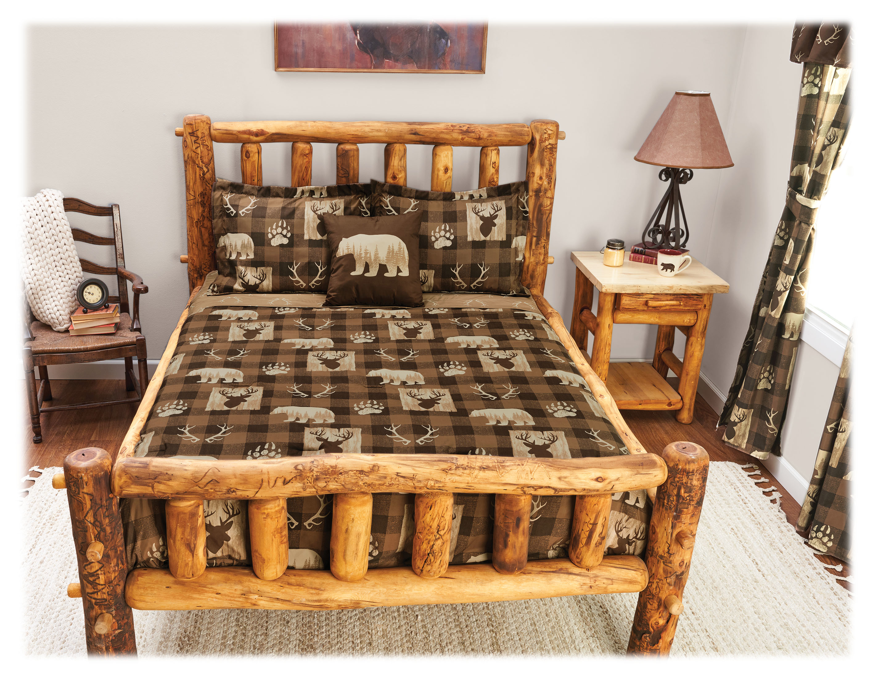 White River Hunter Collection Microfiber Comforter Set - Hunter - Twin
