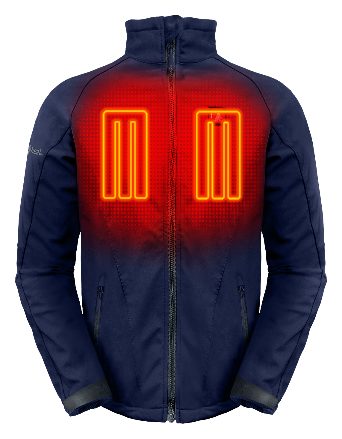ActionHeat 5V Battery Heated Soft-Shell Jacket for Men - Navy - S