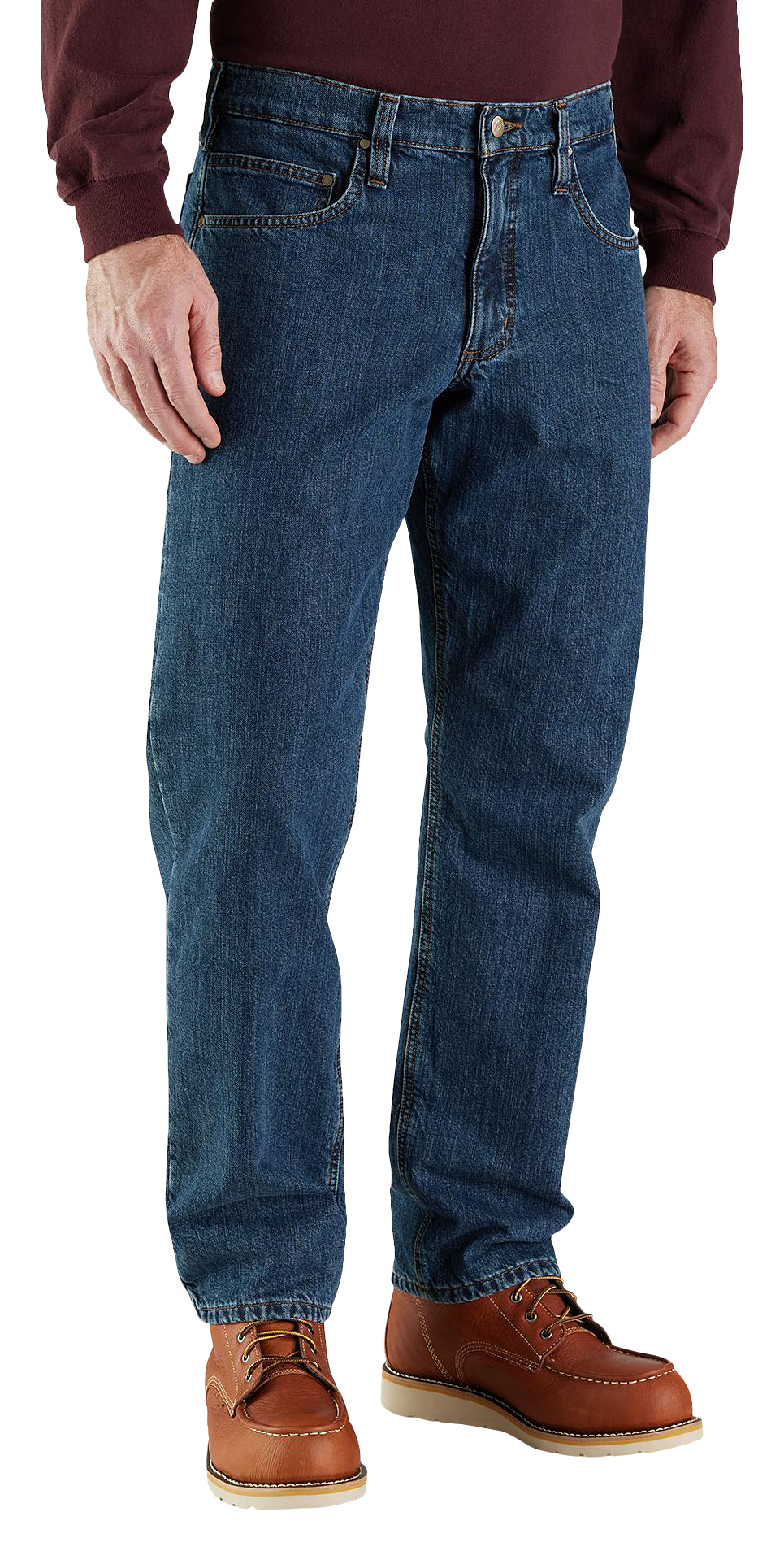 Carhartt Relaxed-Fit Straight-Leg Lined Jeans for Men - Canal - 35x34