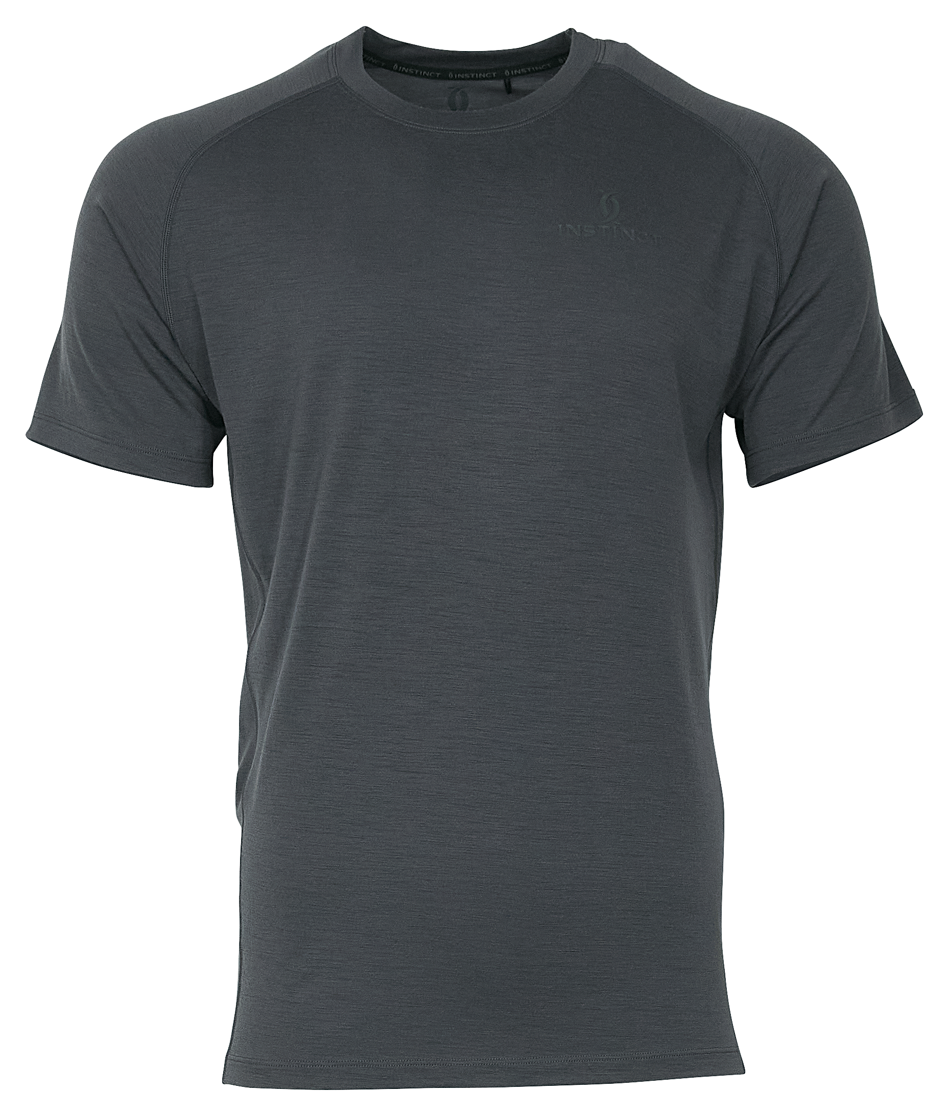 Image of Cabela's Instinct Merino Wool Short-Sleeve T-Shirt for Men - Flint - M