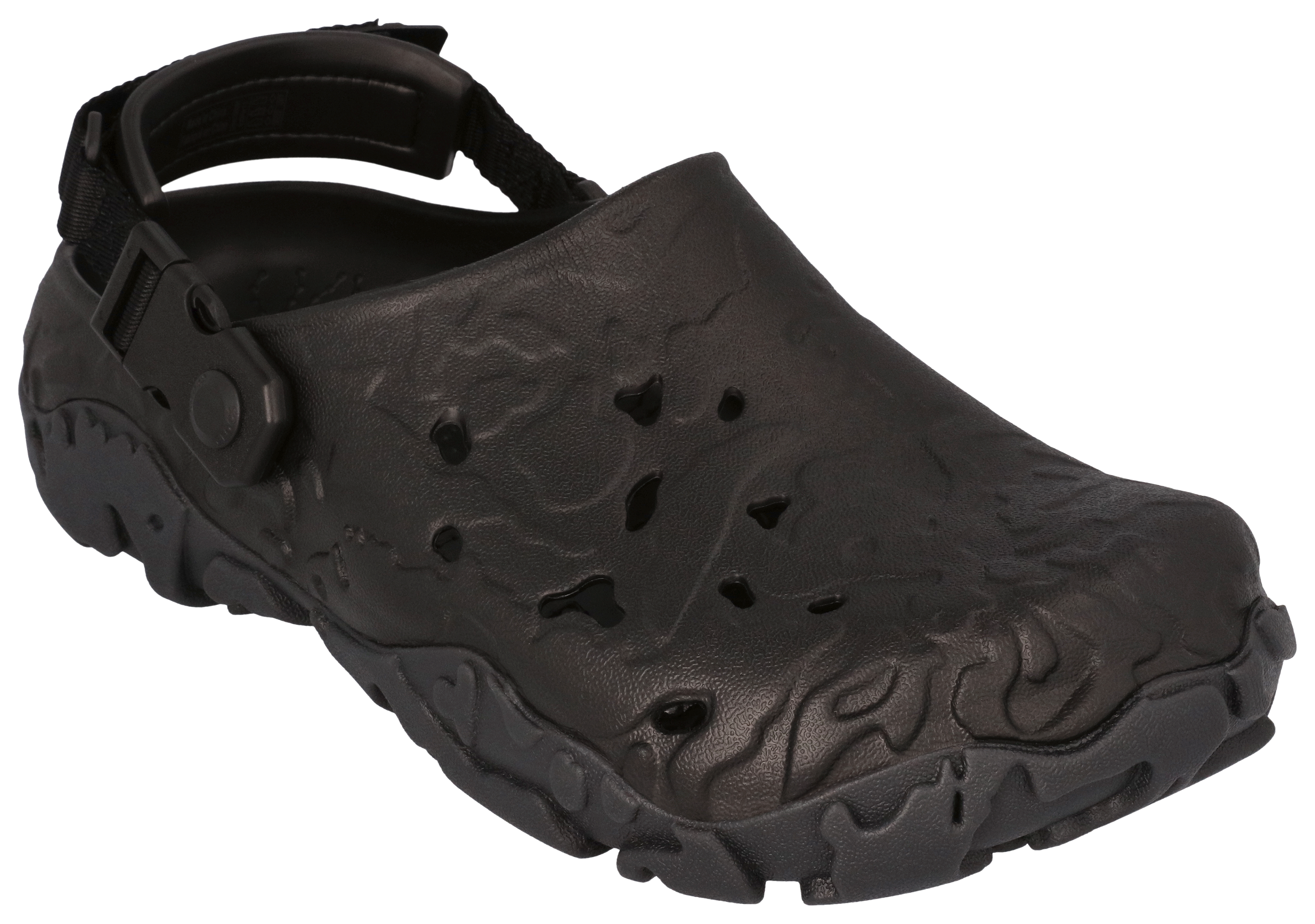 Image of Crocs Atlas Clogs for Men - Black/Black - 9M