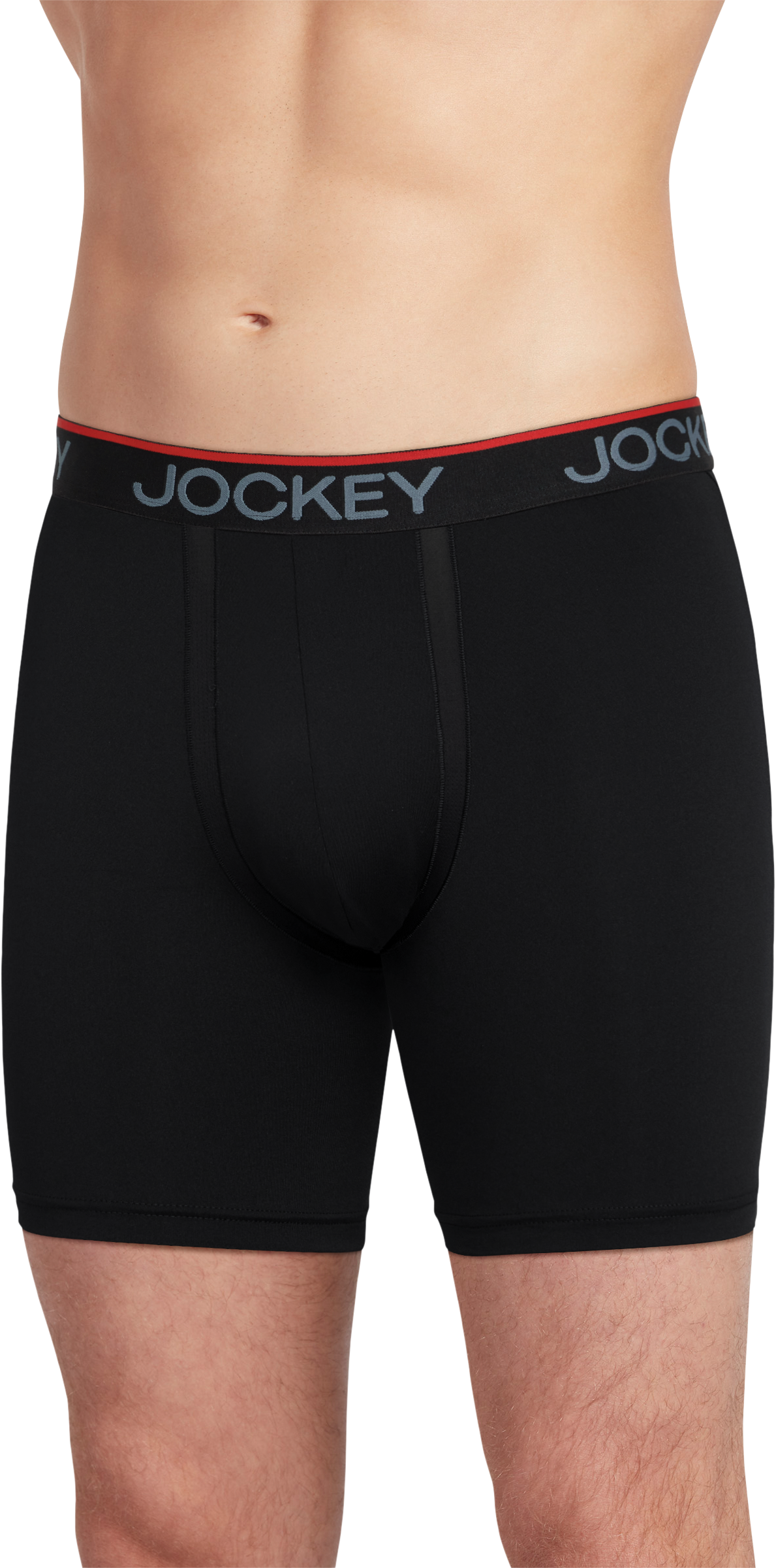 Jockey Chafe-Proof Microfiber Boxer Briefs for Men 3-Pack
