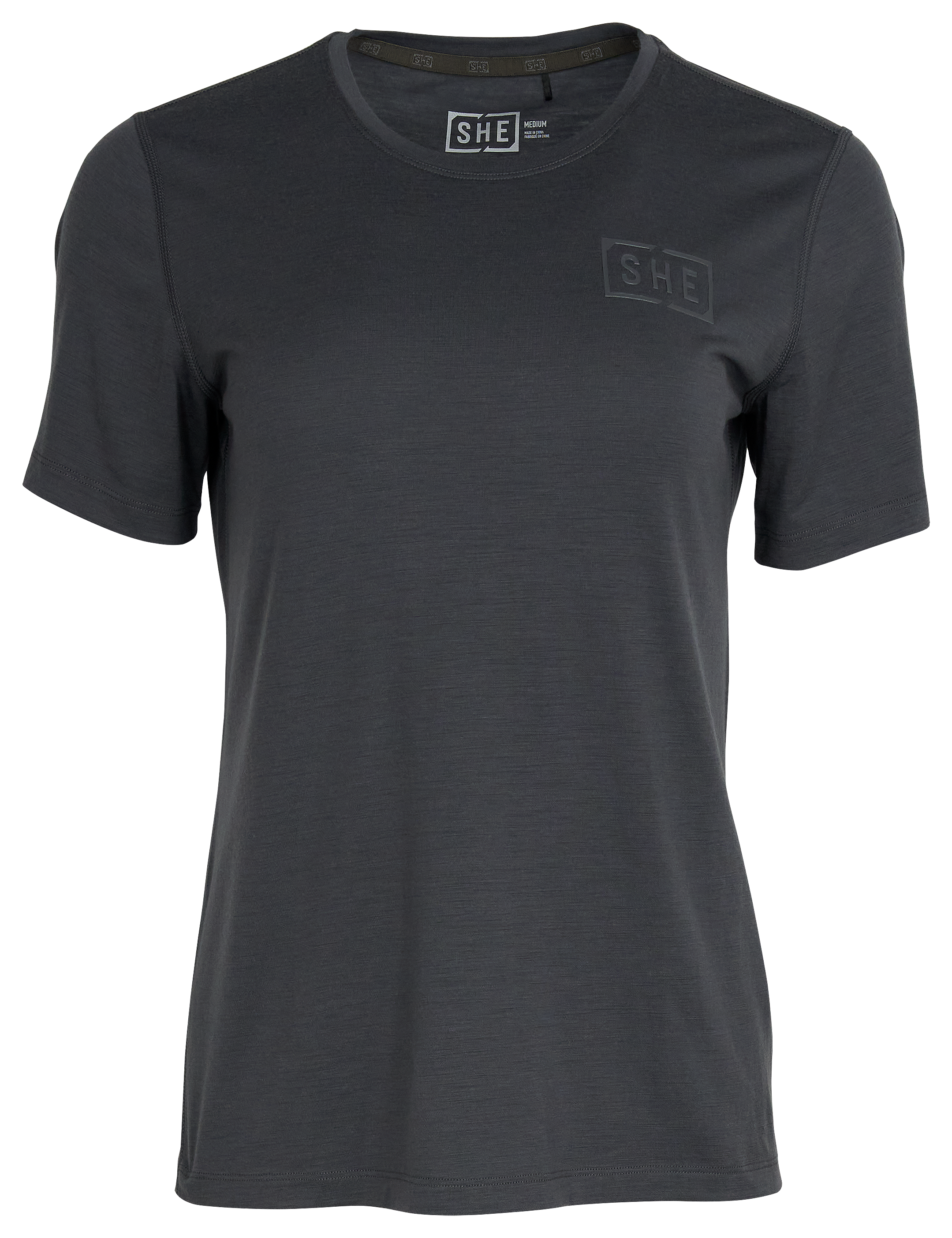 SHE OUTDOOR Logo Merino Wool Short-Sleeve T-Shirt