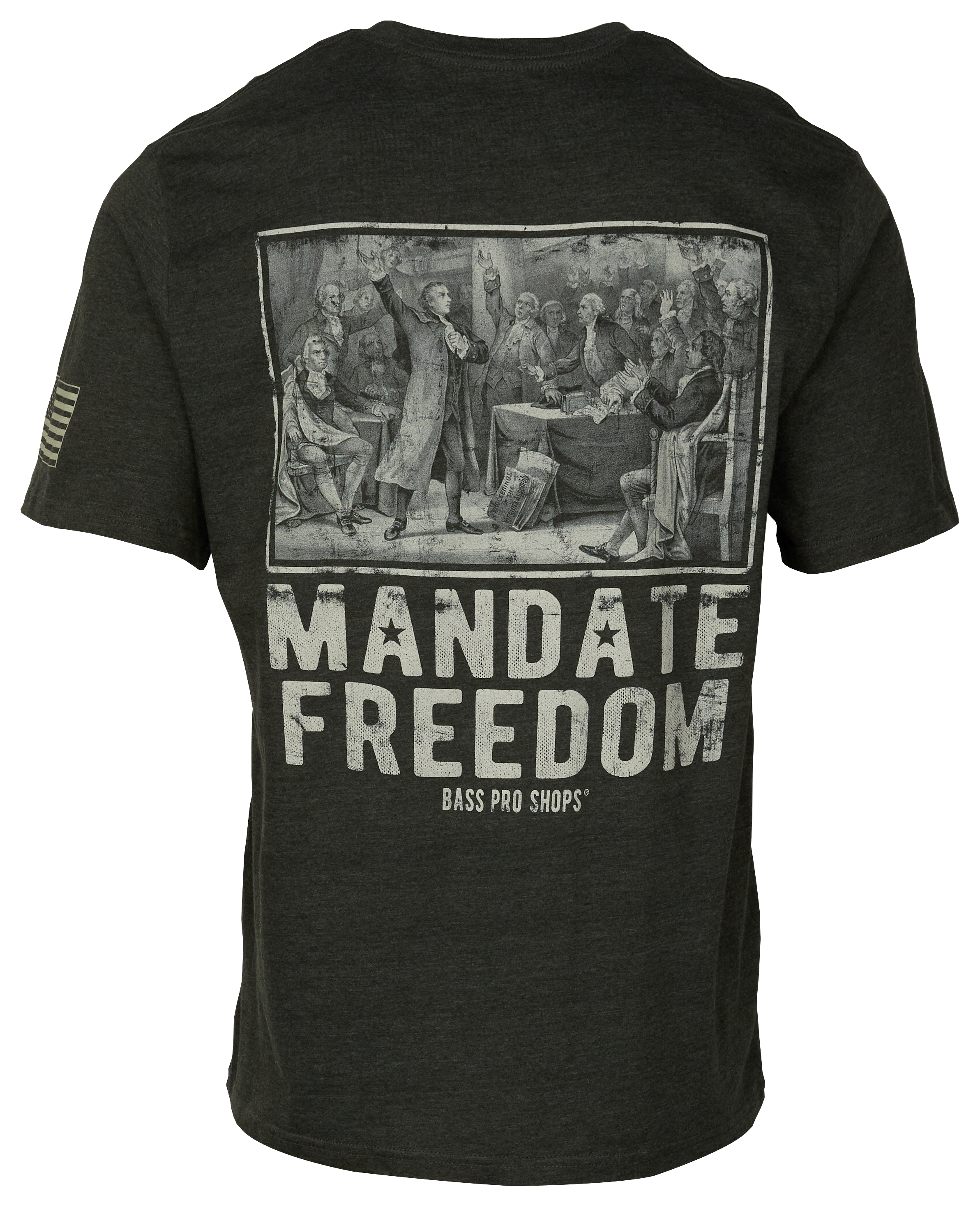 Bass Pro Shops Mandate Freedom Short-Sleeve T-Shirt for Men - Olive - 3XL