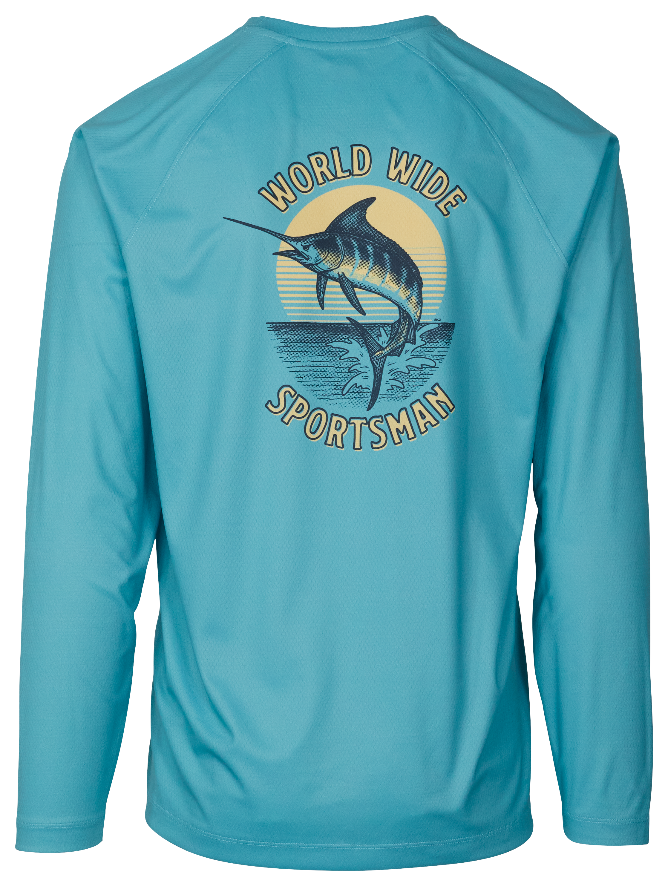 World Wide Sportsman Fishing Lines Sublimated Graphic Long-Sleeve T-Shirt for Men - Reef Waters - M