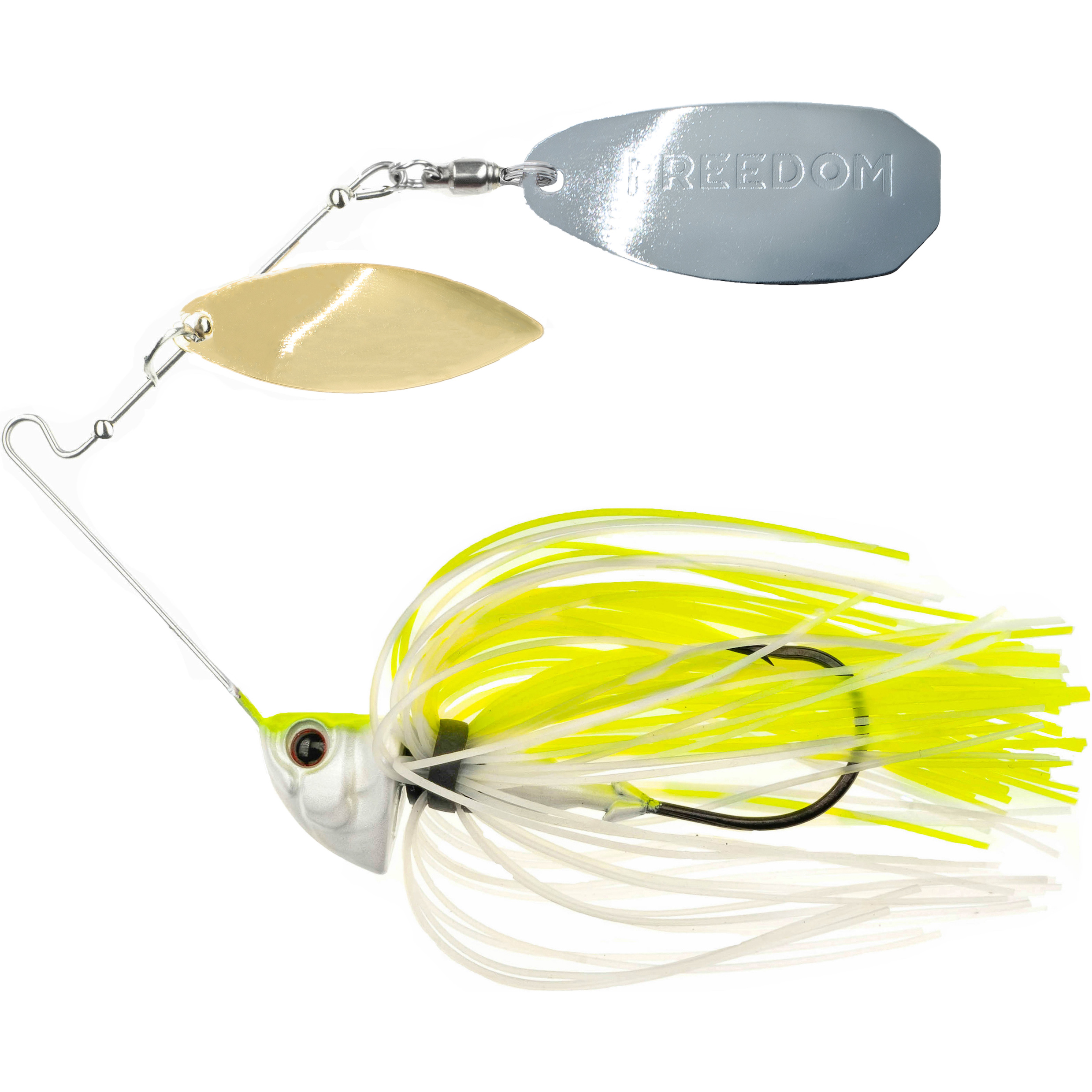 Freedom Tackle Speed Freak Spinnerbait - Chartreuse White - 1/2 oz.