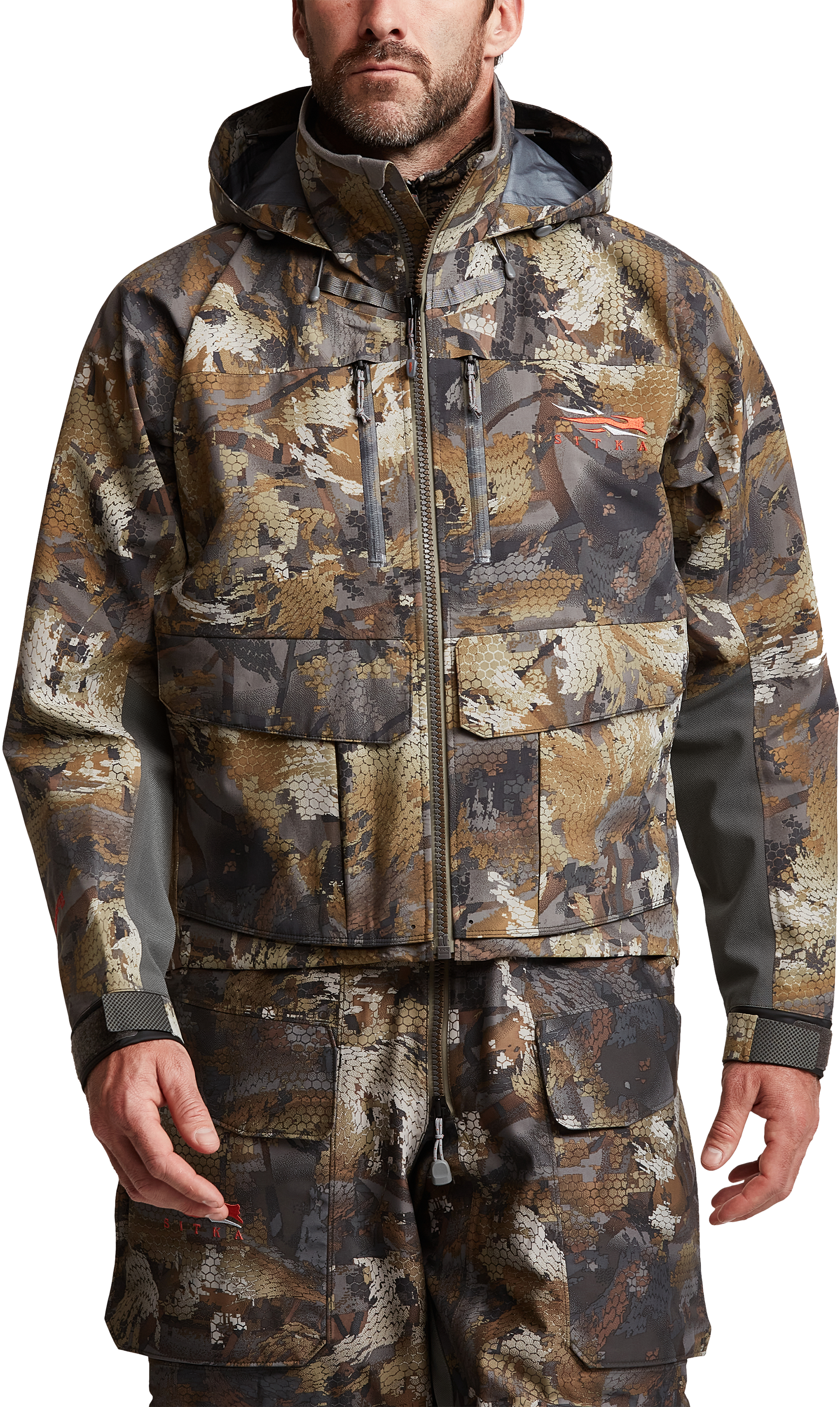 SITKA GORE OPTIFADE Concealment Waterfowl Timber Delta Pro Wading Jacket  for Men