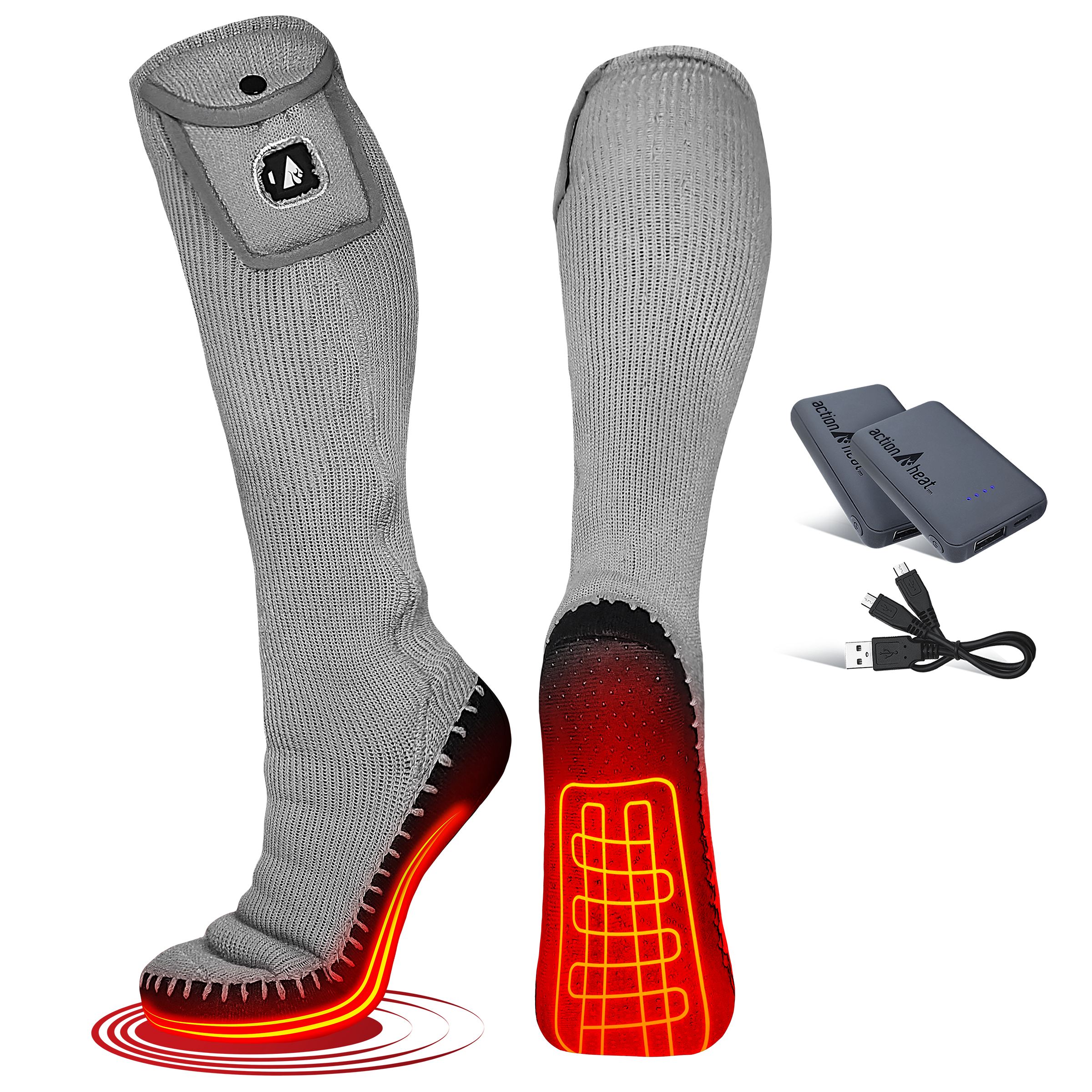 ActionHeat 5V Battery Heated Slipper Sock - The Warming Store