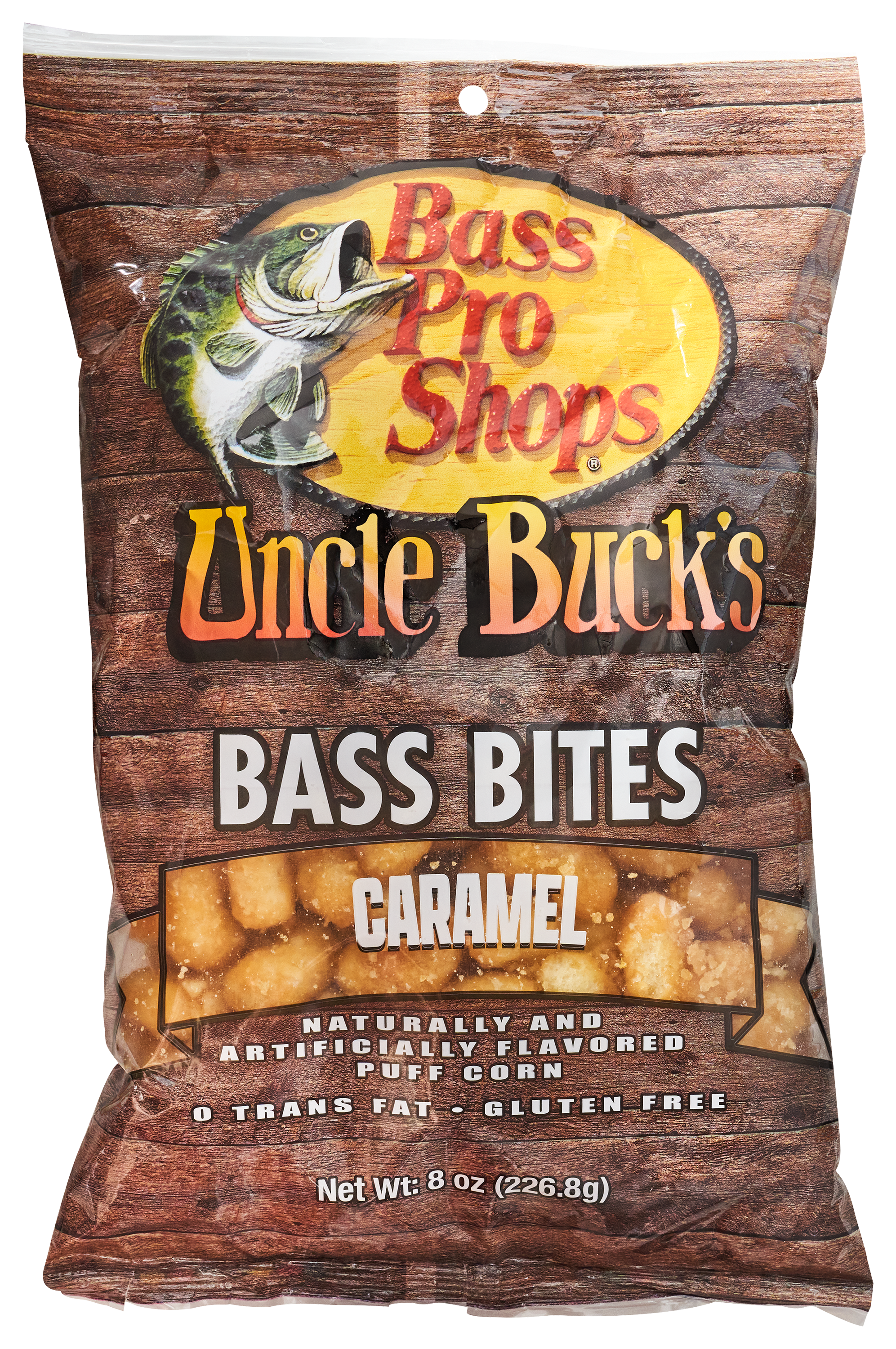 Bass Pro Shops Uncle Buck's Bass Bites Caramel Puff Corn