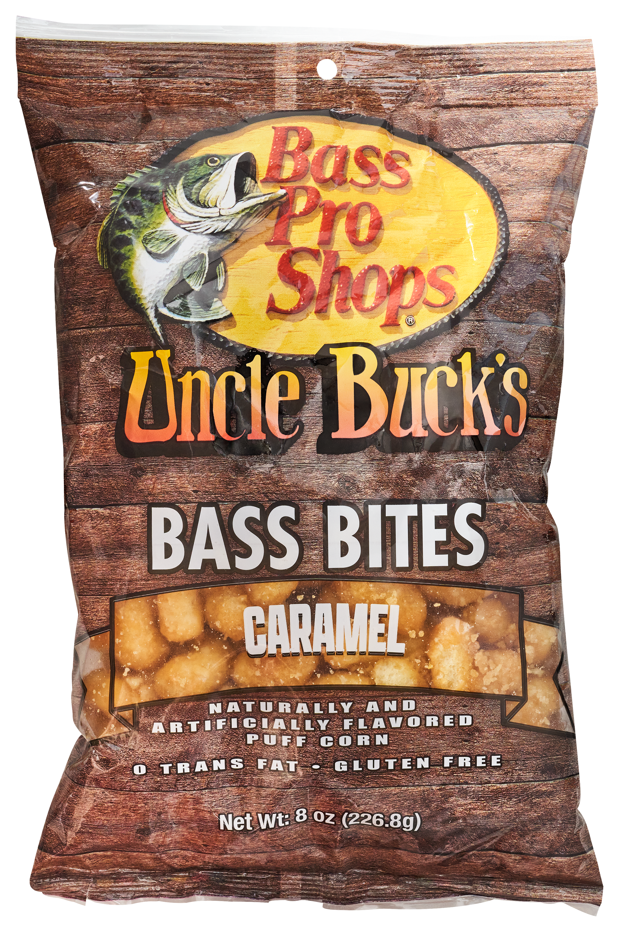 Bass Pro Shops Uncle Buck's Bass Bites Caramel Puff Corn - 8 oz.