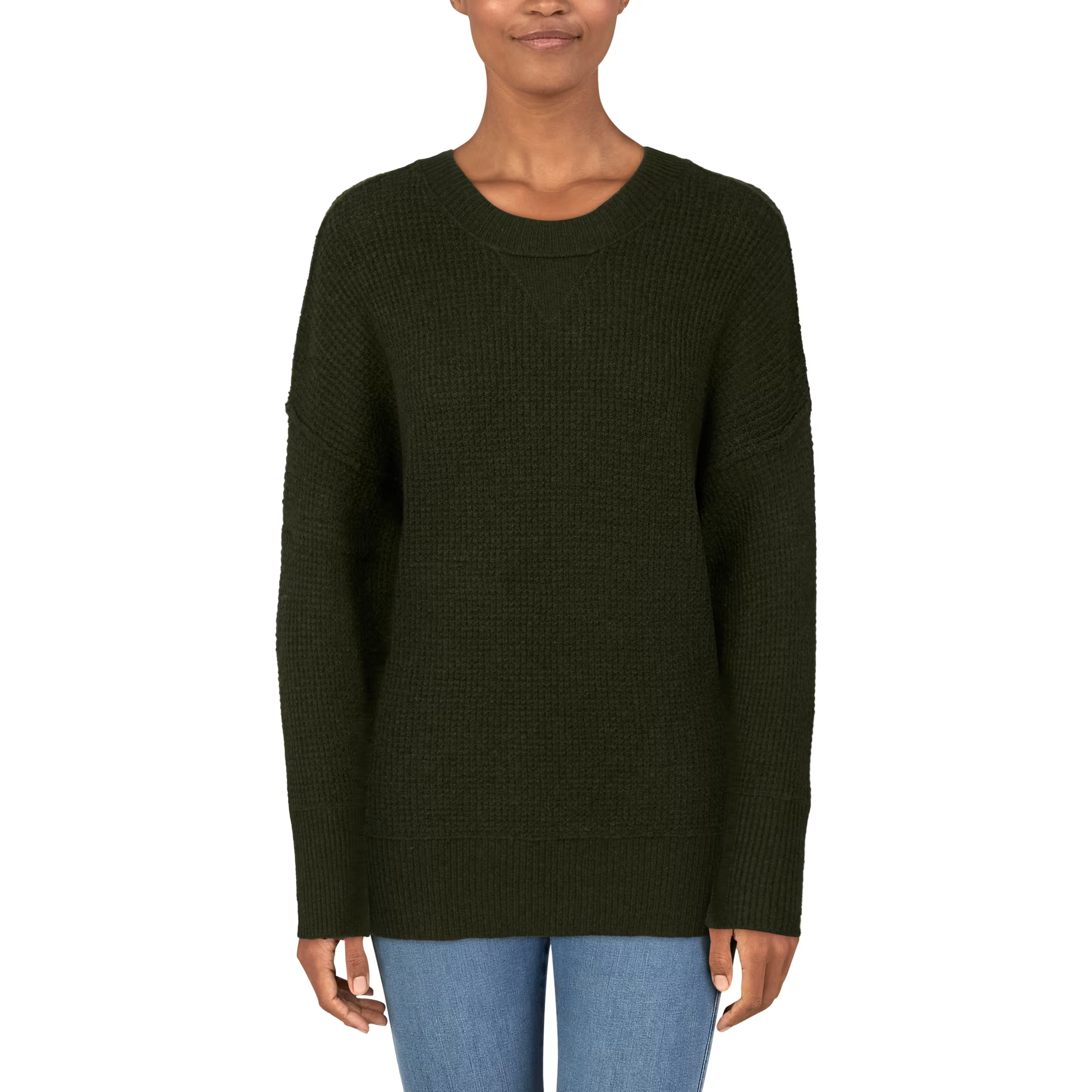 Natural Reflections Daydreamer Oversized Crew Long-Sleeve Sweater for Ladies                                                    