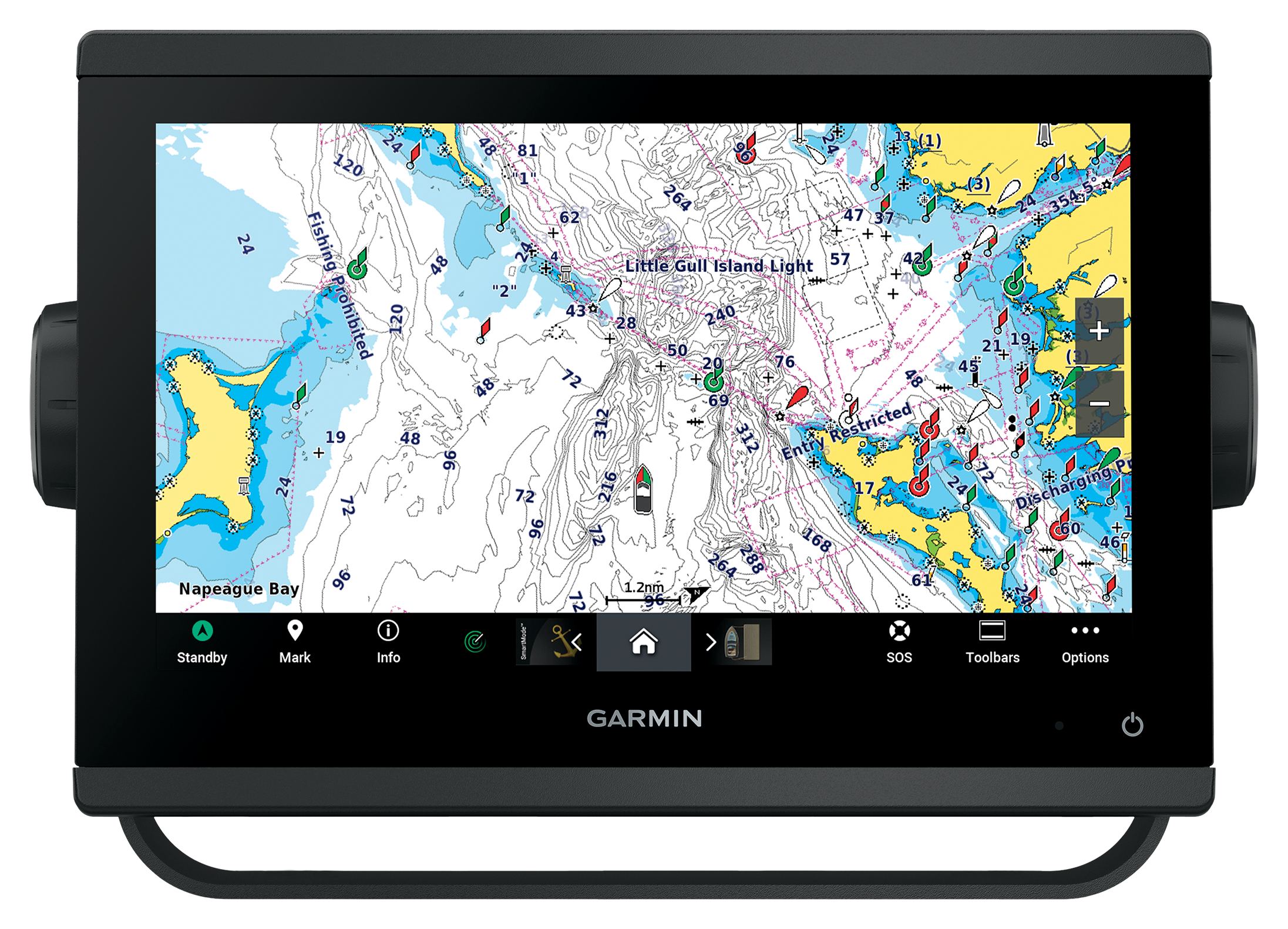 Garmin GPSMAP Touch-Screen Fish Finder/Chart Plotter Combo with Mapping and  Sonar