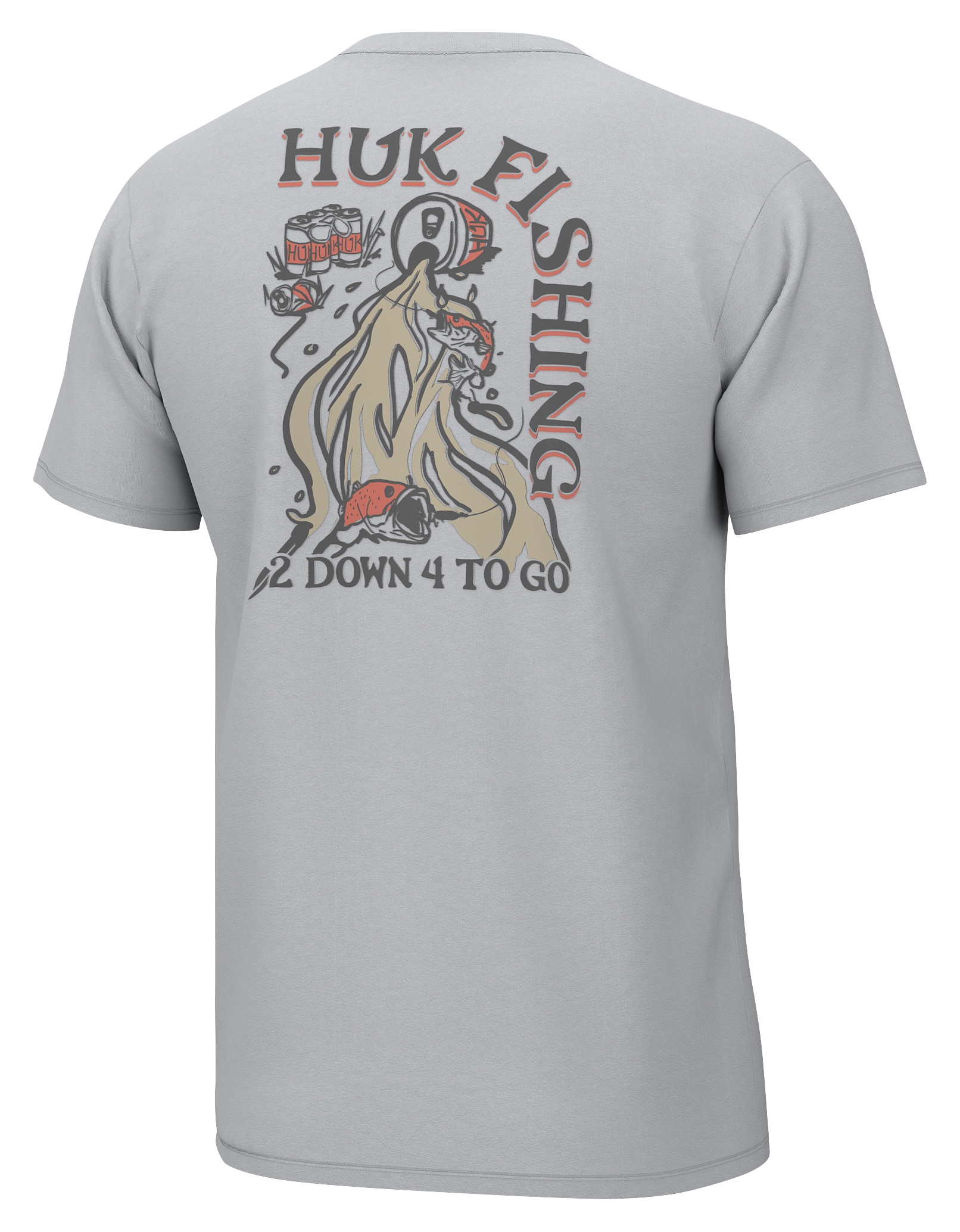 HUK Bass Down Short-Sleeve T-Shirt for Men