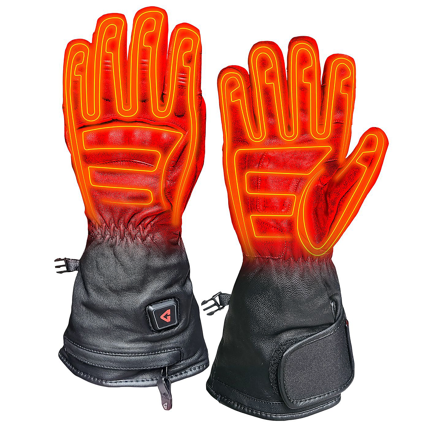 Image of Gerbing 7V Hard Knuckle Battery-Powered Heated Gloves for Men - Black - XS