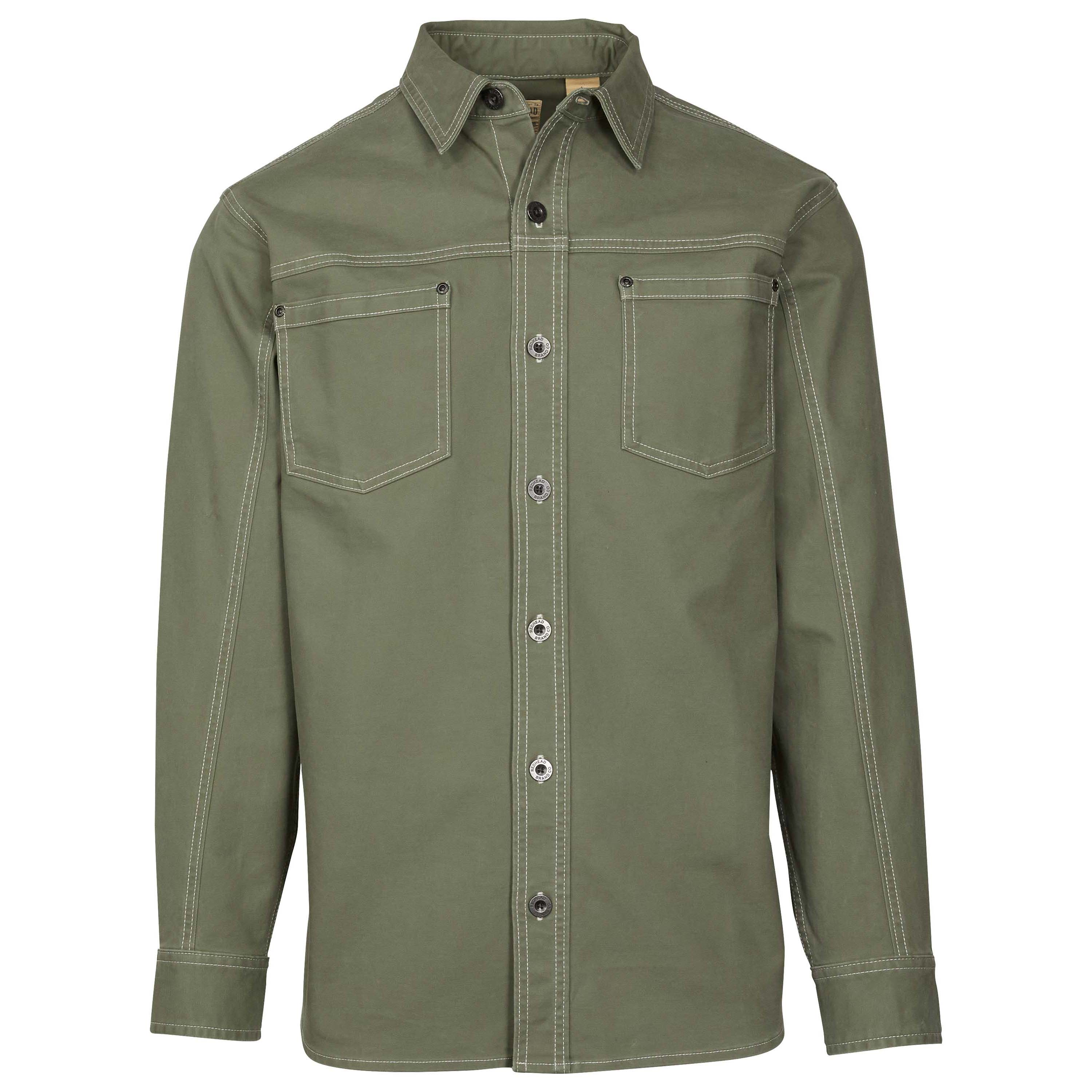 Image of RedHead Flex Ultimate Canvas Long-Sleeve Shirt for Men - Oak Moss