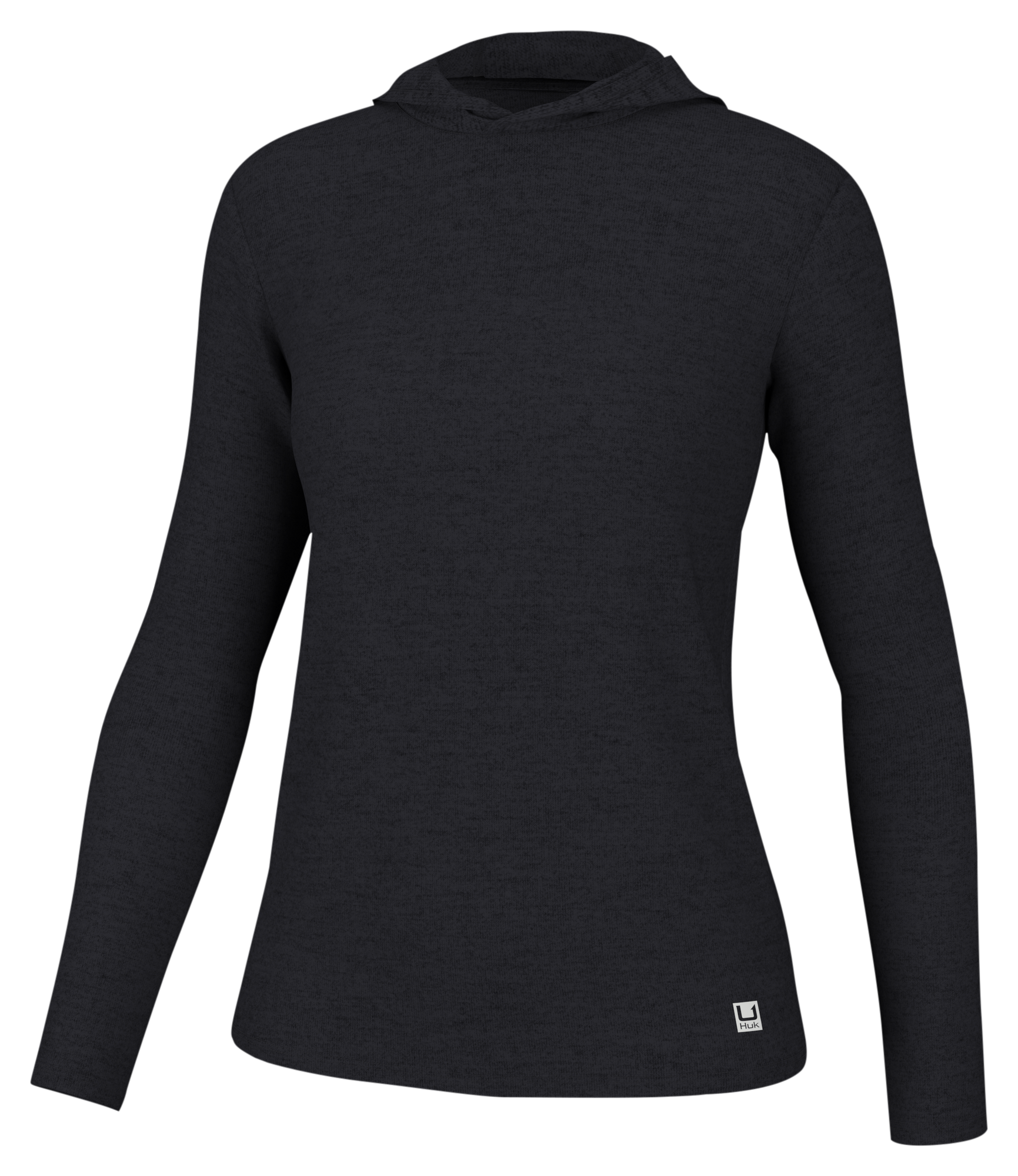 Image of Huk Waypoint Recycled Long-Sleeve Hoodie for Ladies - Black - XL