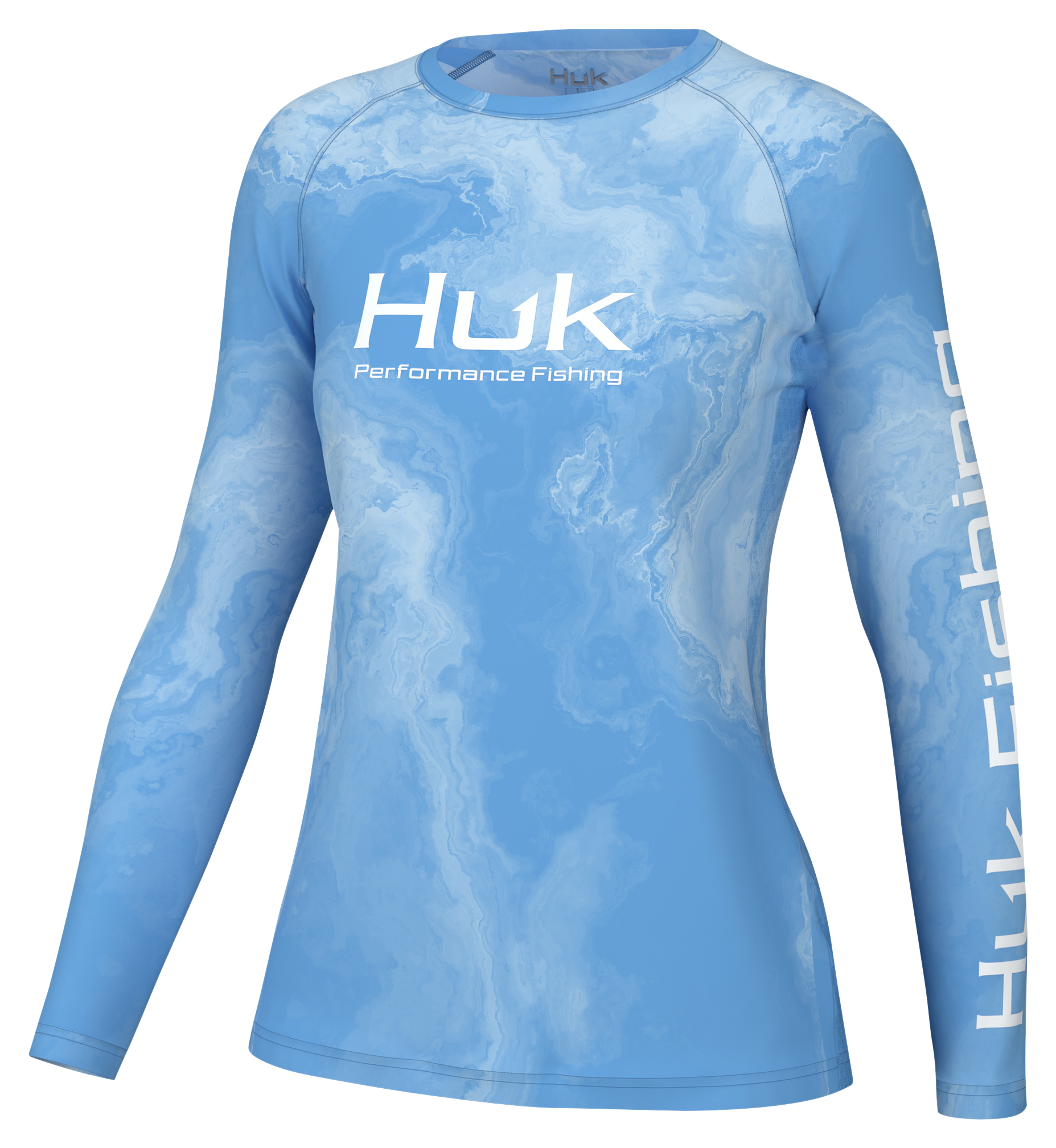 Huk Women's Pursuit Pattern Long Sleeve, Sun Protecting Fishing Shirt