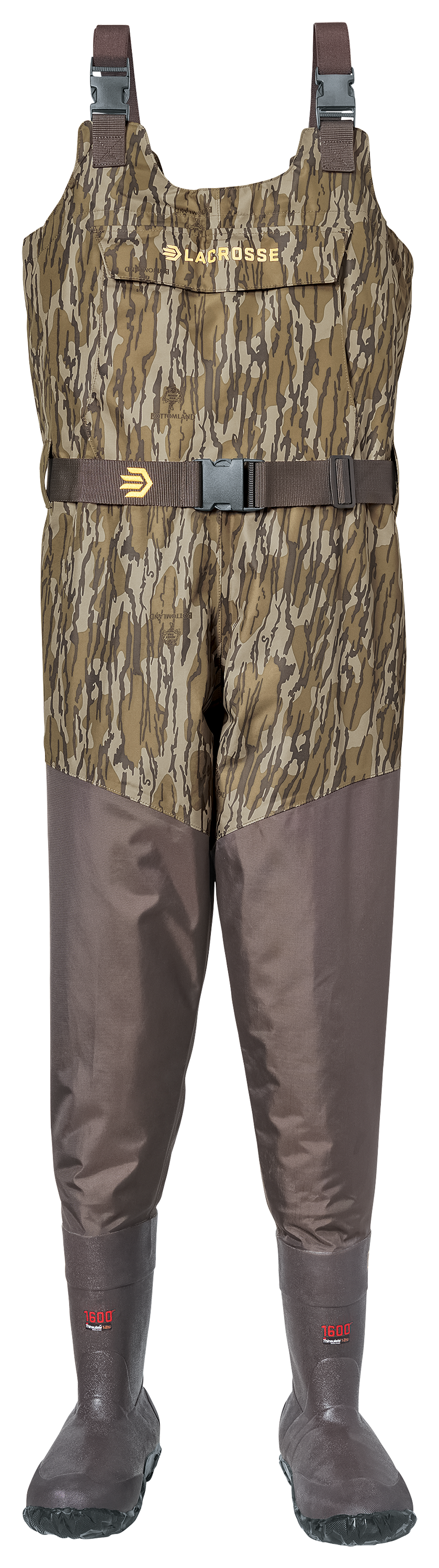 LaCrosse Wetlands Insulated Boot-Foot Chest Waders for Men - Mossy Oak Bottomland - 13 Regular