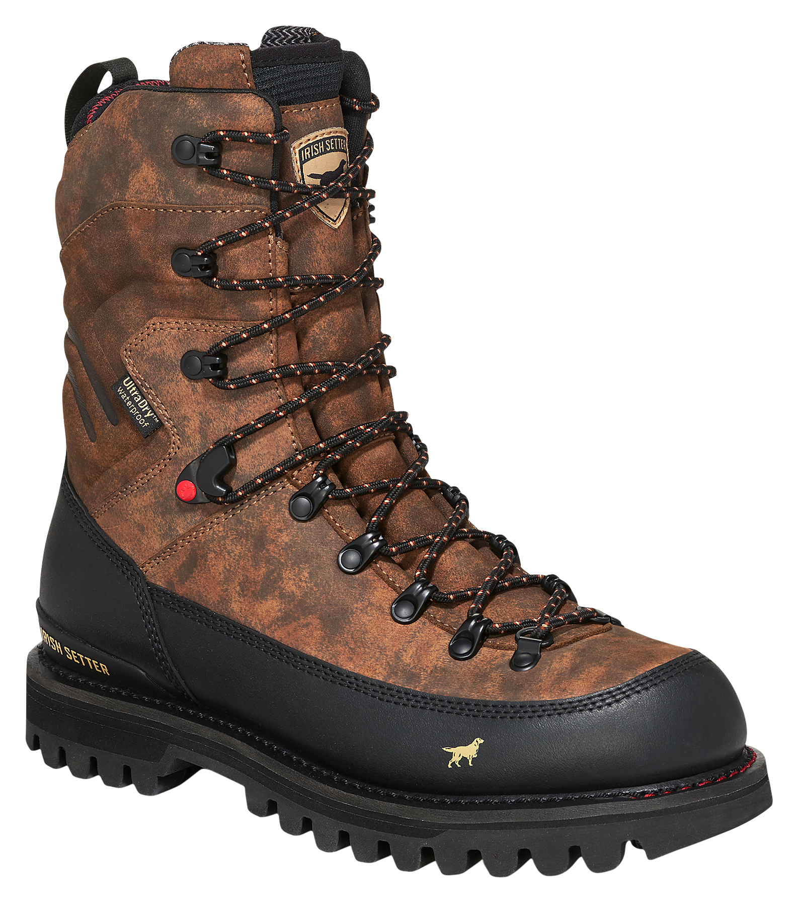 Irish Setter Elk Tracker XD Waterproof Hunting Boots for Men - Field Camo - 8.5M