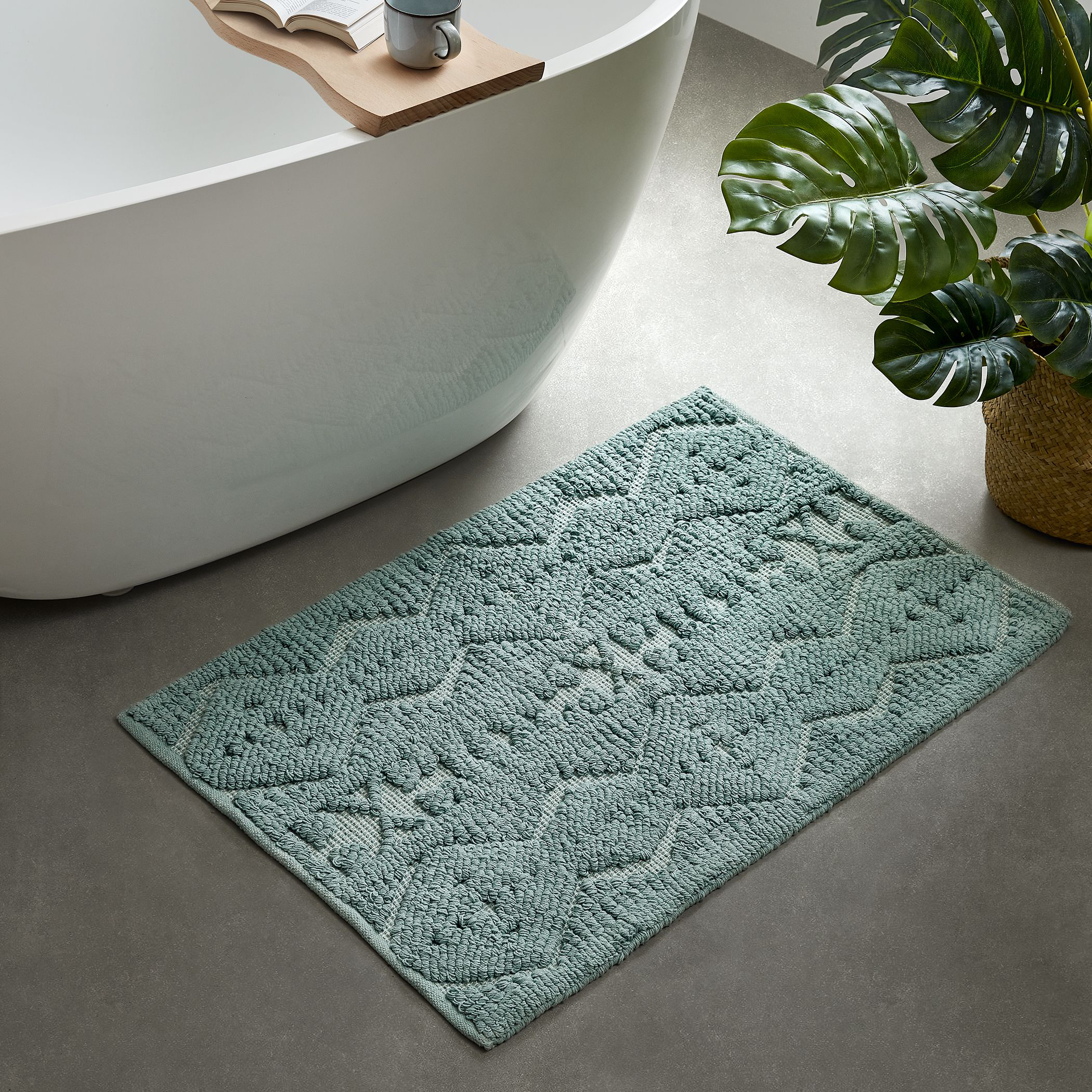 Image of Pendleton Los Lunas Bath Collection Bath Rug - Blue Surf