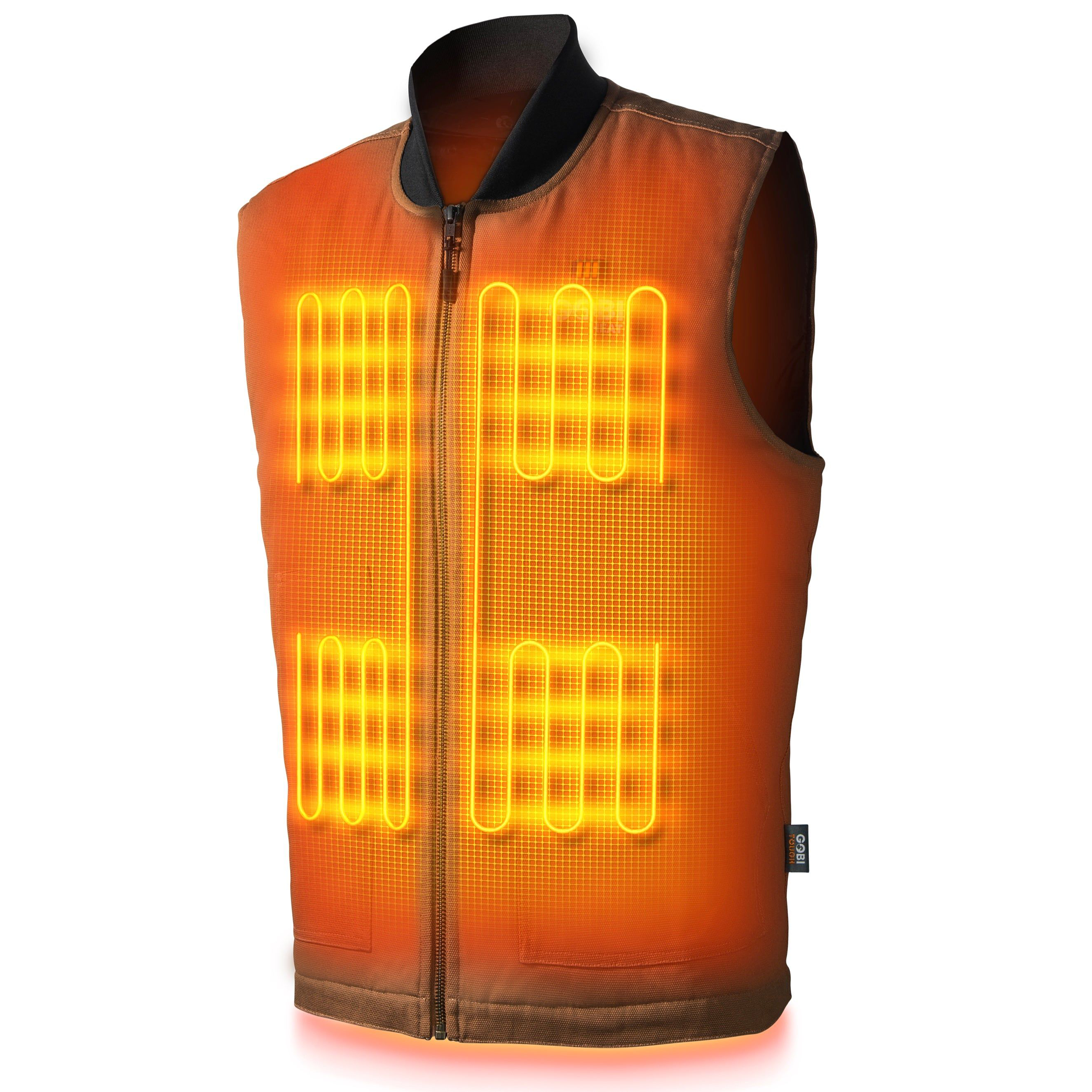 Image of Gobi Heat Ibex Heated Workwear Vest for Men - Camel - L