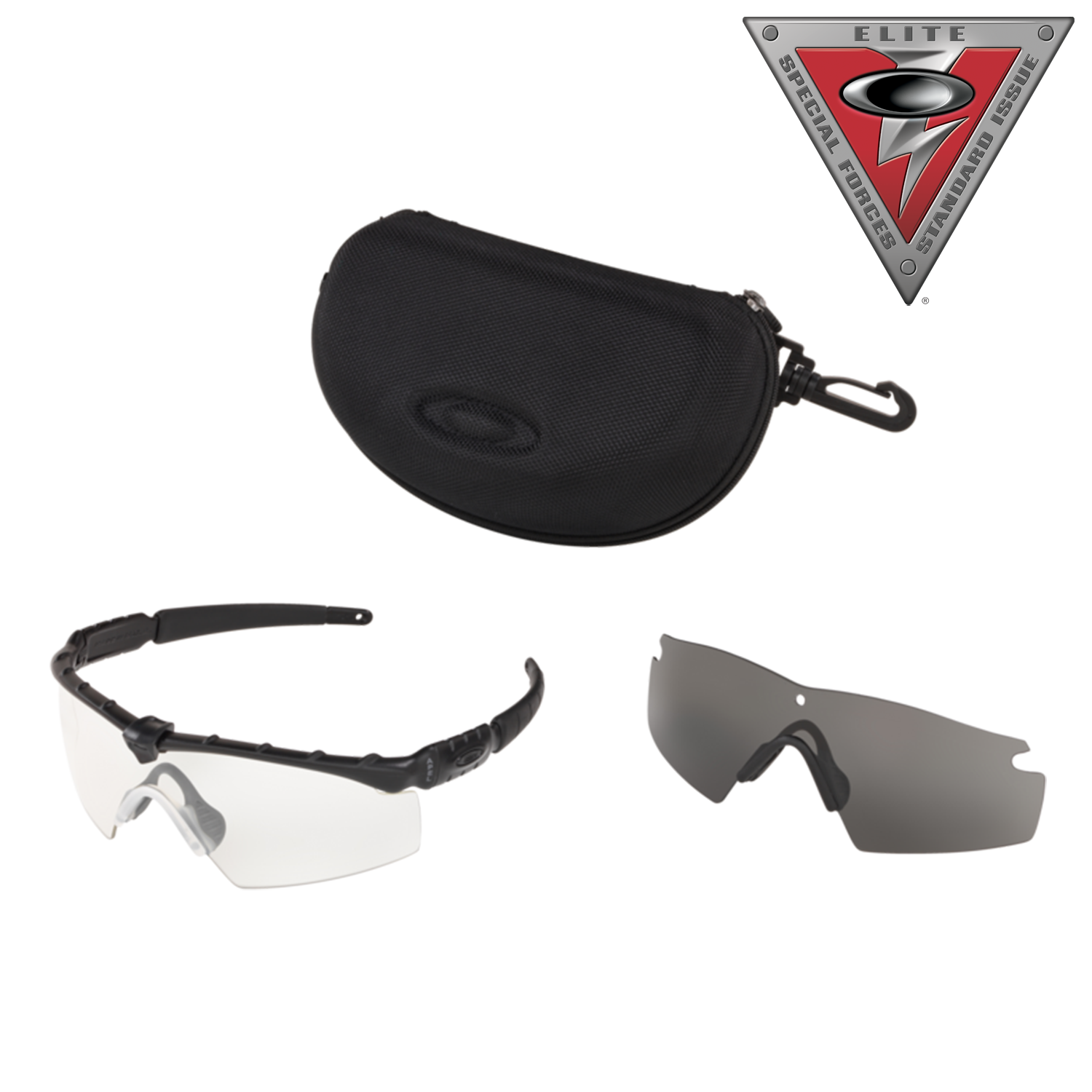 Image of Oakley SI Ballistic M Frame 2.0 Strike Array OO9046 Clear and Grey Lens Sunglasses