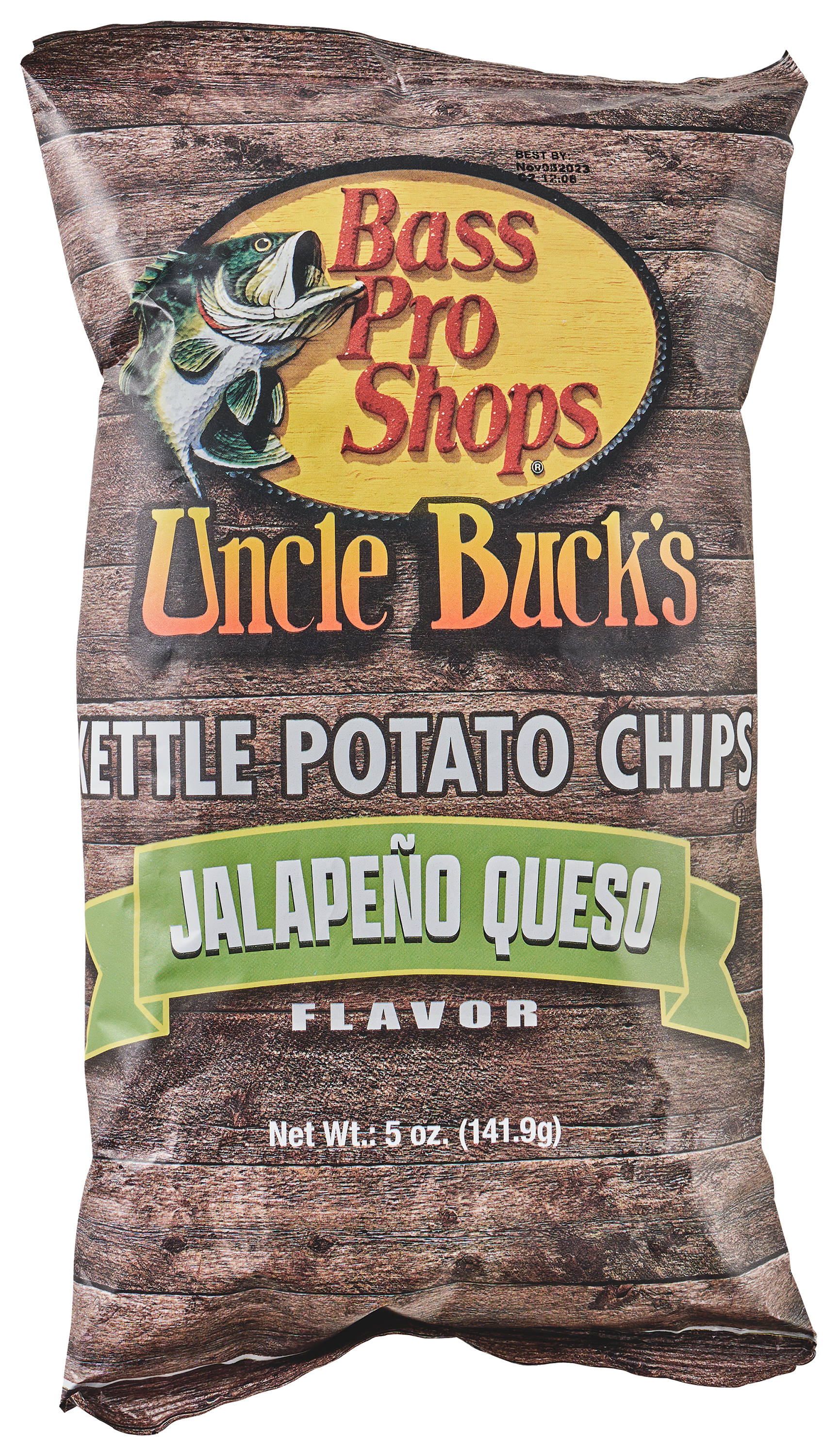 Bass Pro Shops Uncle Buck's Jalapeno Queso Kettle Potato Chips